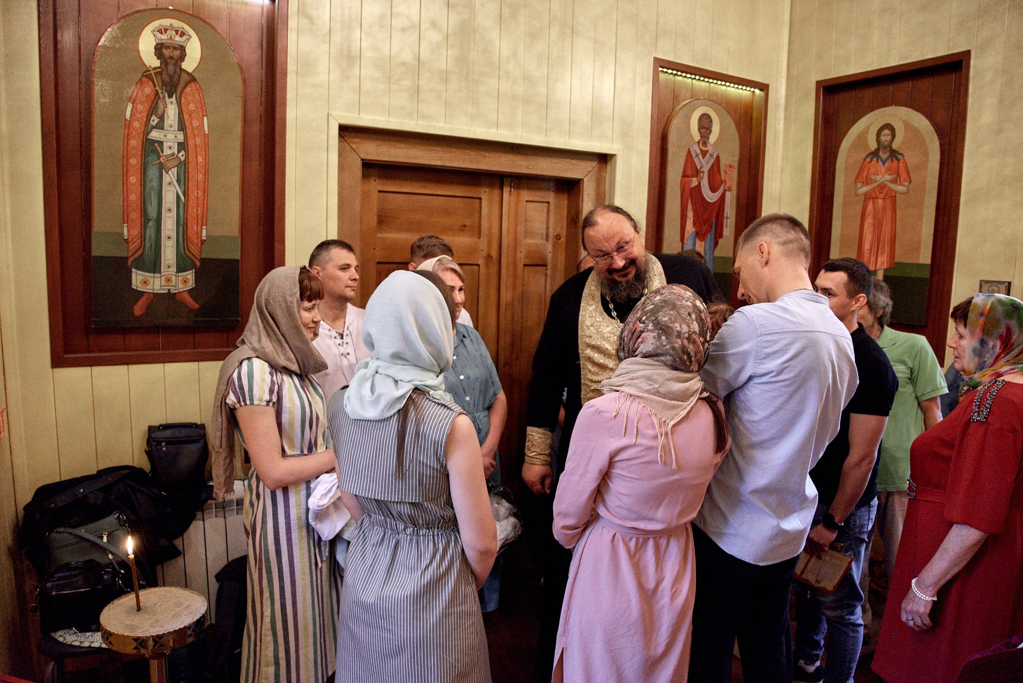 Фотосессия крещение Варвары