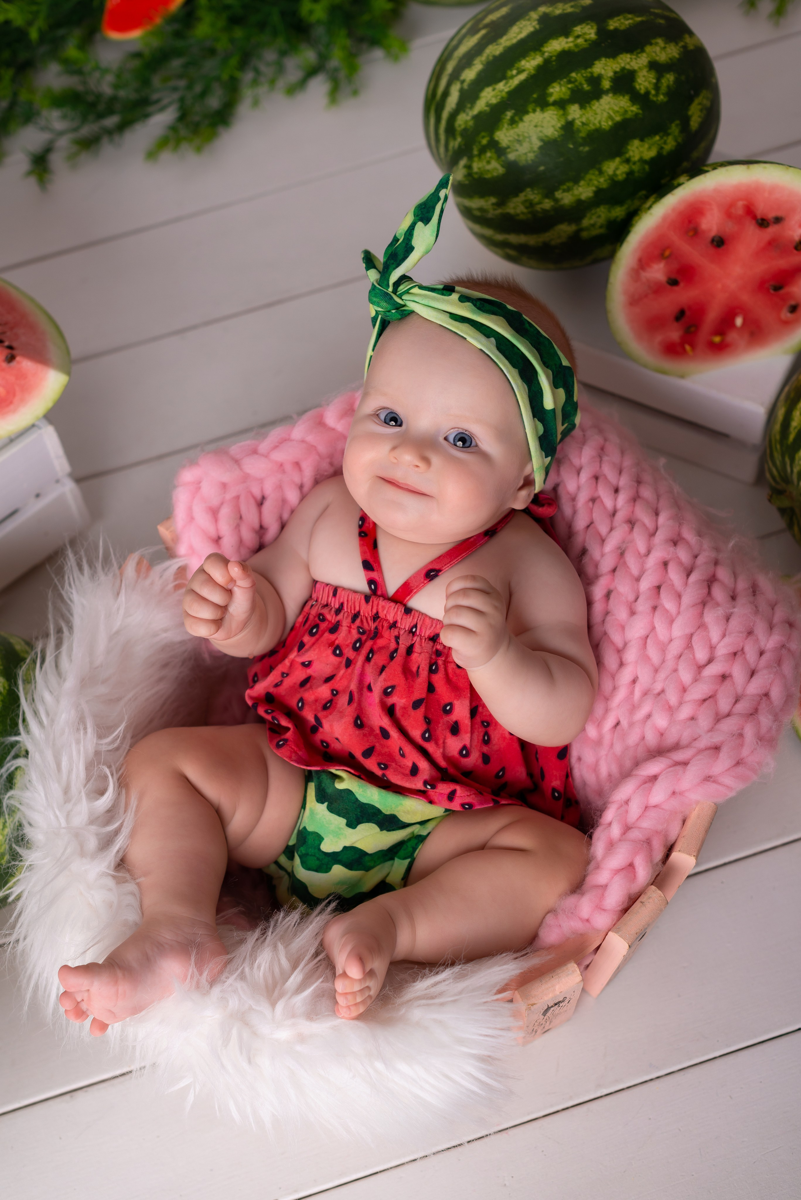 Фотосессия на полгода. Детская фотостудия «Мандаринка» | Детский фотограф Краснодар