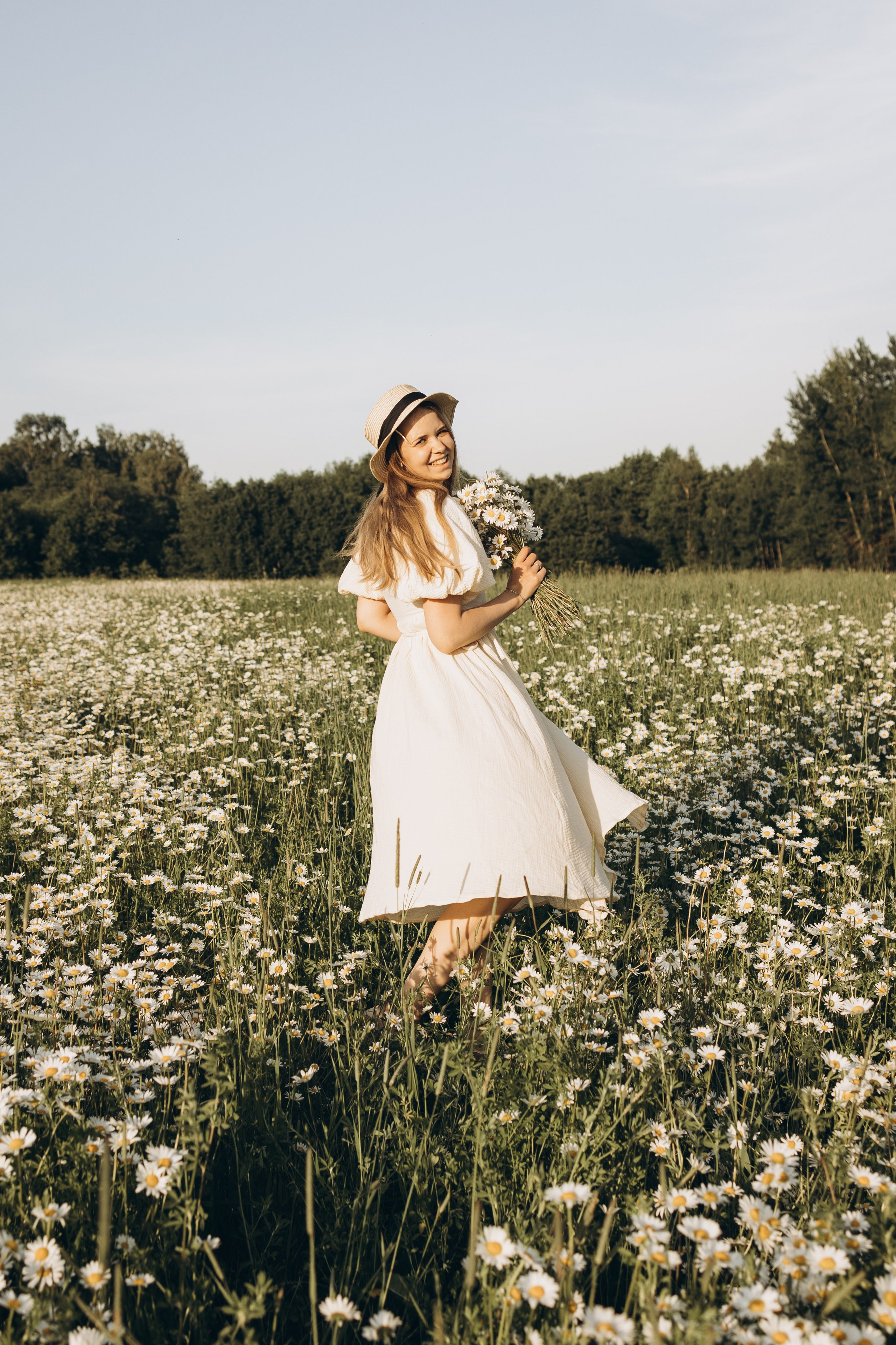 Маша и ромашки. Семейный фотограф в Москве Виктория Ястребинская