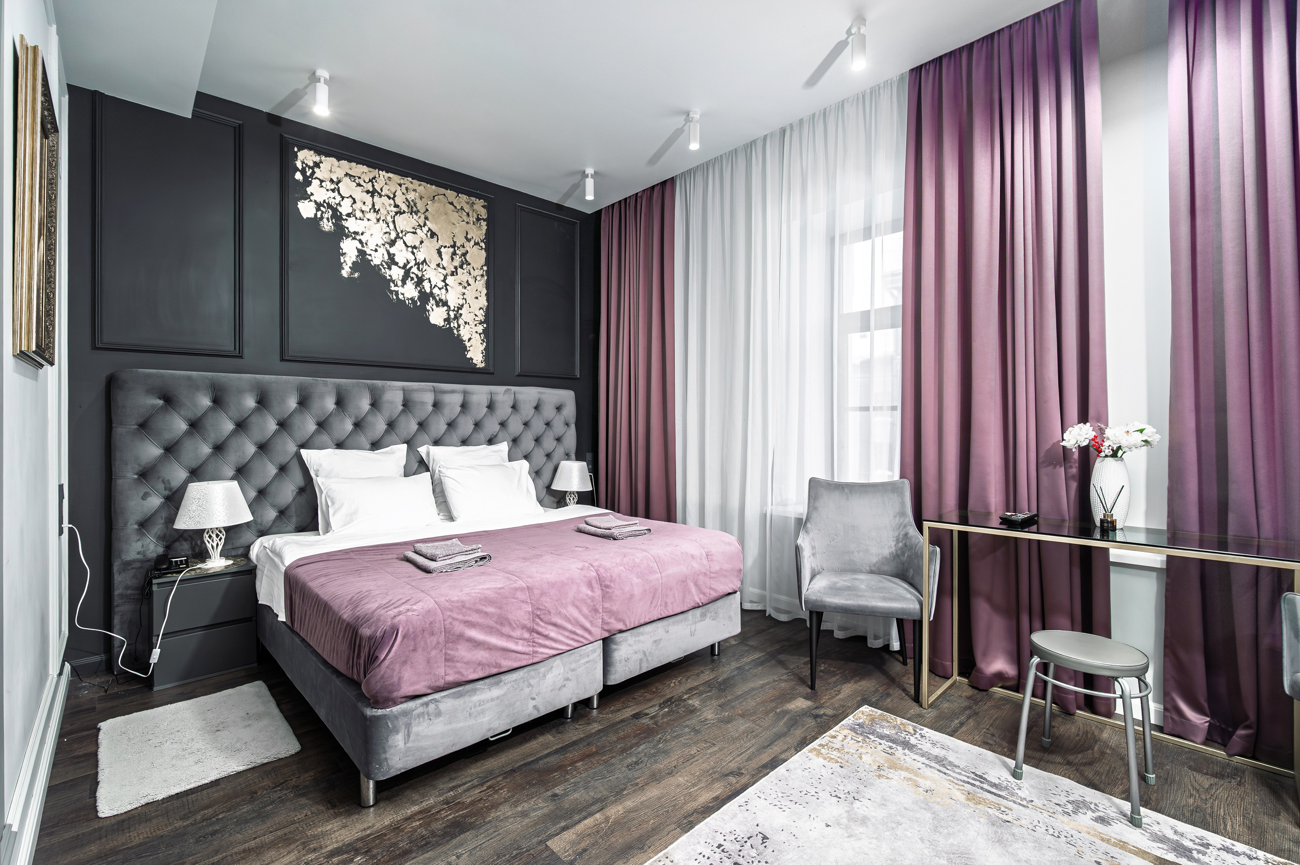 Классический номер отеля Acqualina. Интерьерный фотограф. Фото- видеосъемка недвижимости Санкт-Петербург