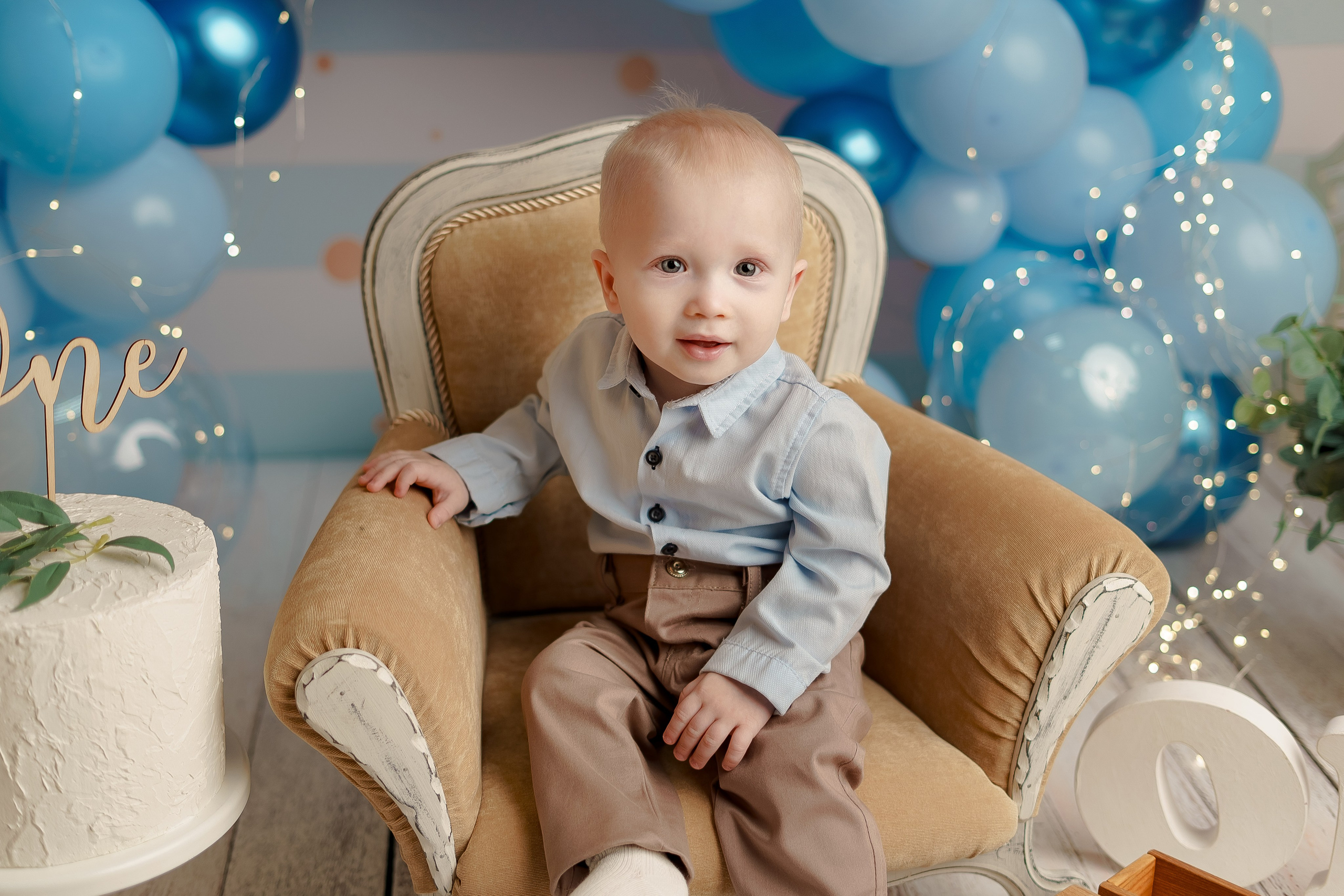 Шары к тарифу «годик эксклюзив». Фотограф новорожденных в г. Павлово Беспалова Екатерина