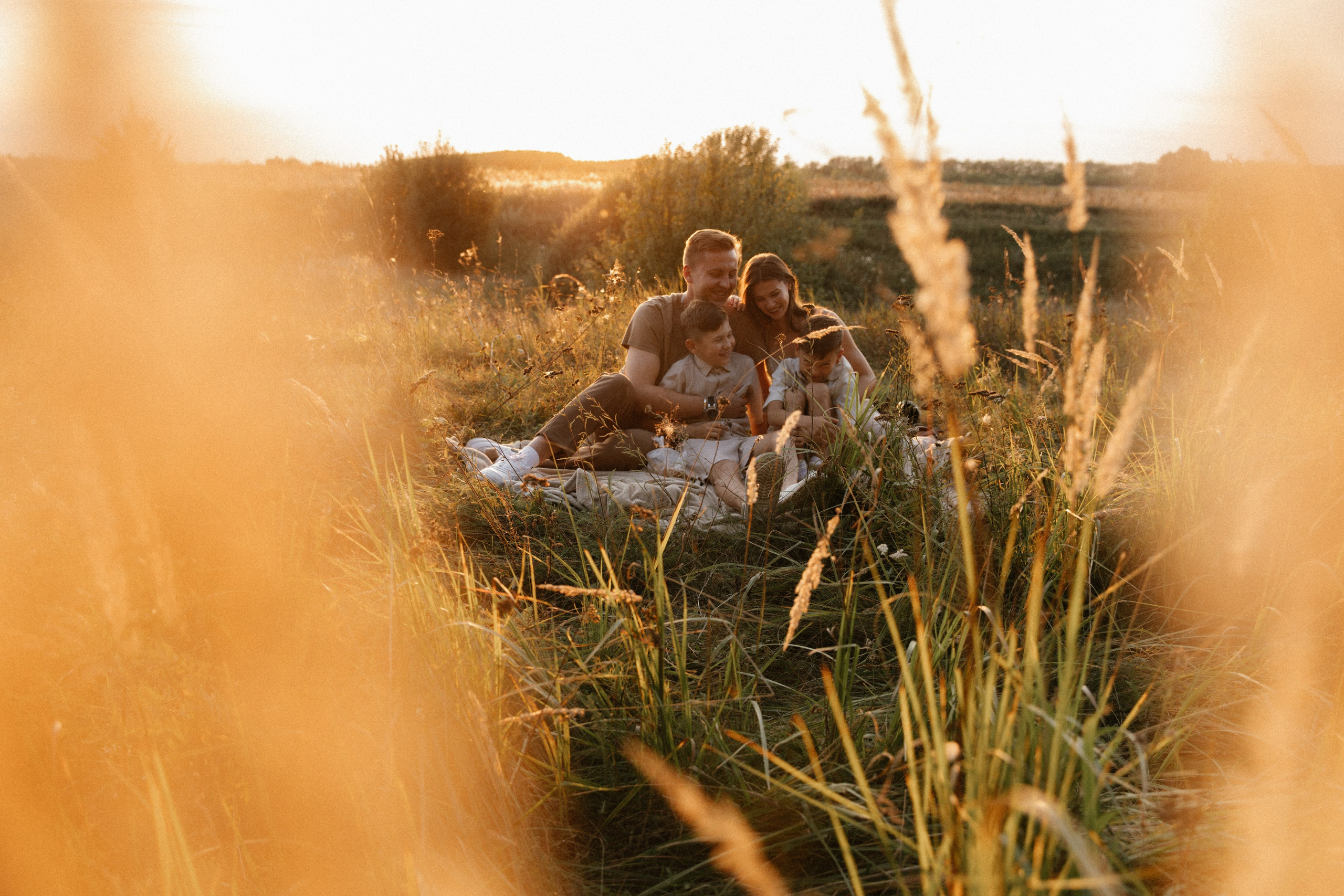 Летний вечер одной семьи. Фотограф Ульяна Дивина в Нижнем Новгороде и Нижегородской области
