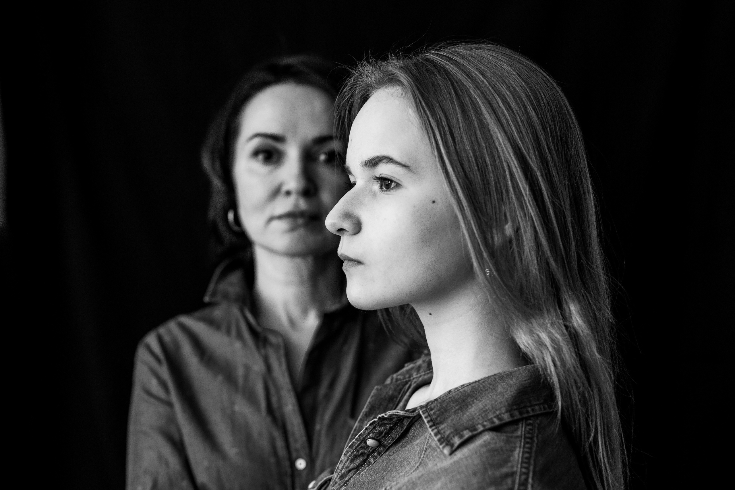 Дочки-матери, лаконичное. Семьи, портреты, школьные съемки. Фотограф Лагутина Елена. Москва