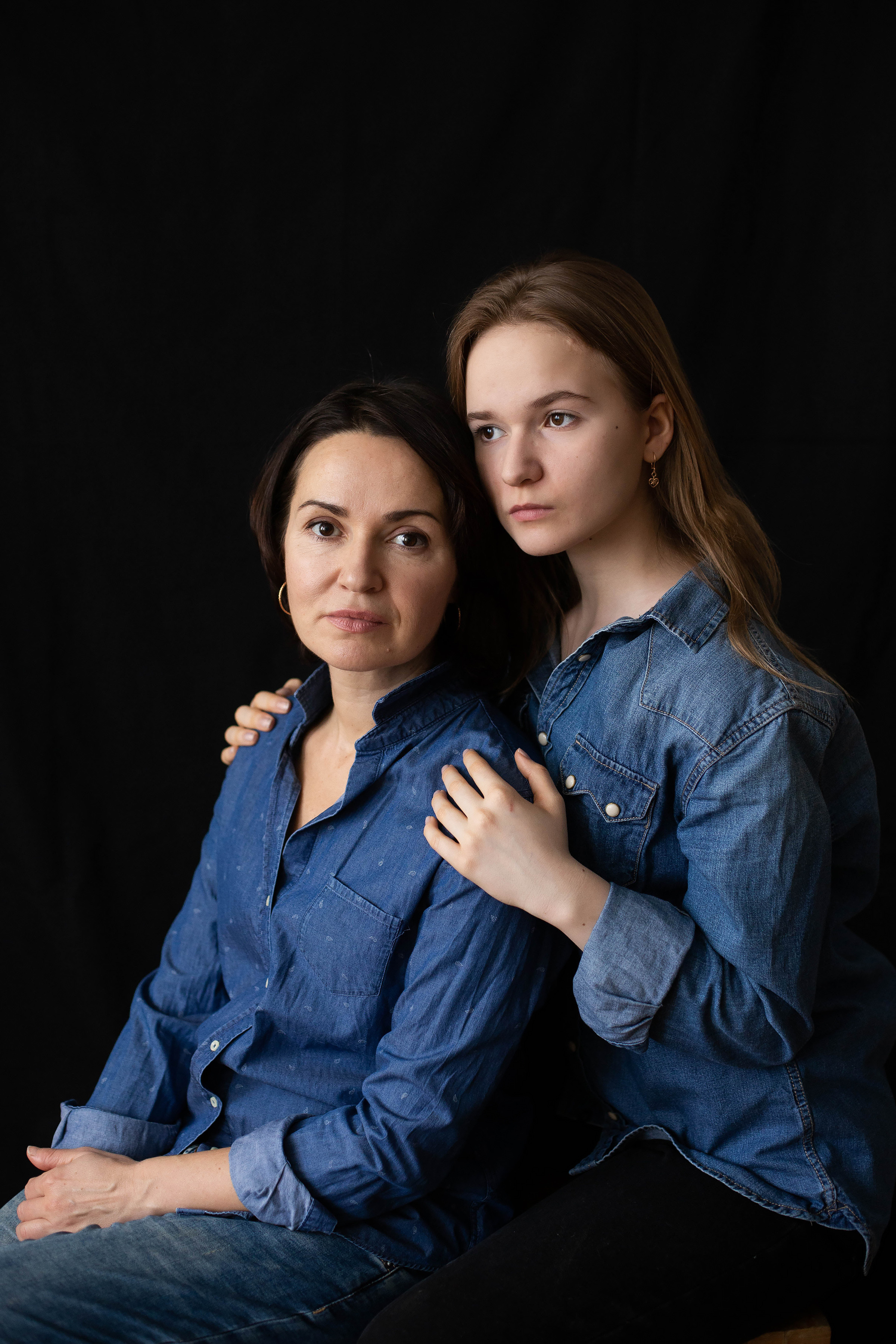 Дочки-матери, лаконичное. Семьи, портреты, школьные съемки. Фотограф Лагутина Елена. Москва