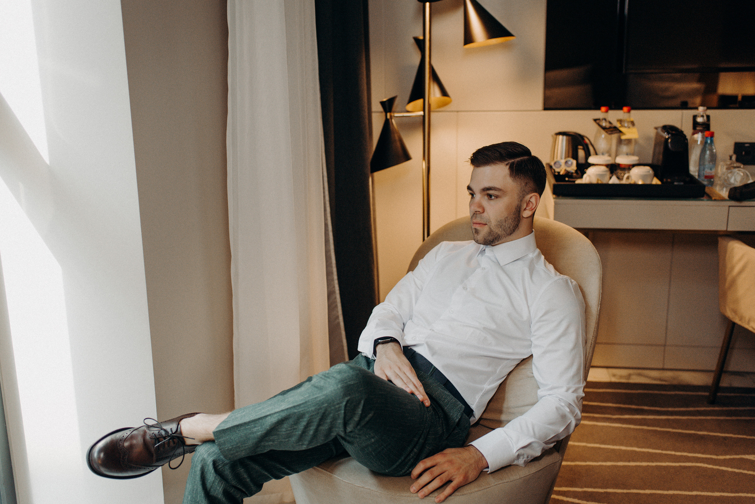 утро жениха в отеле gamma