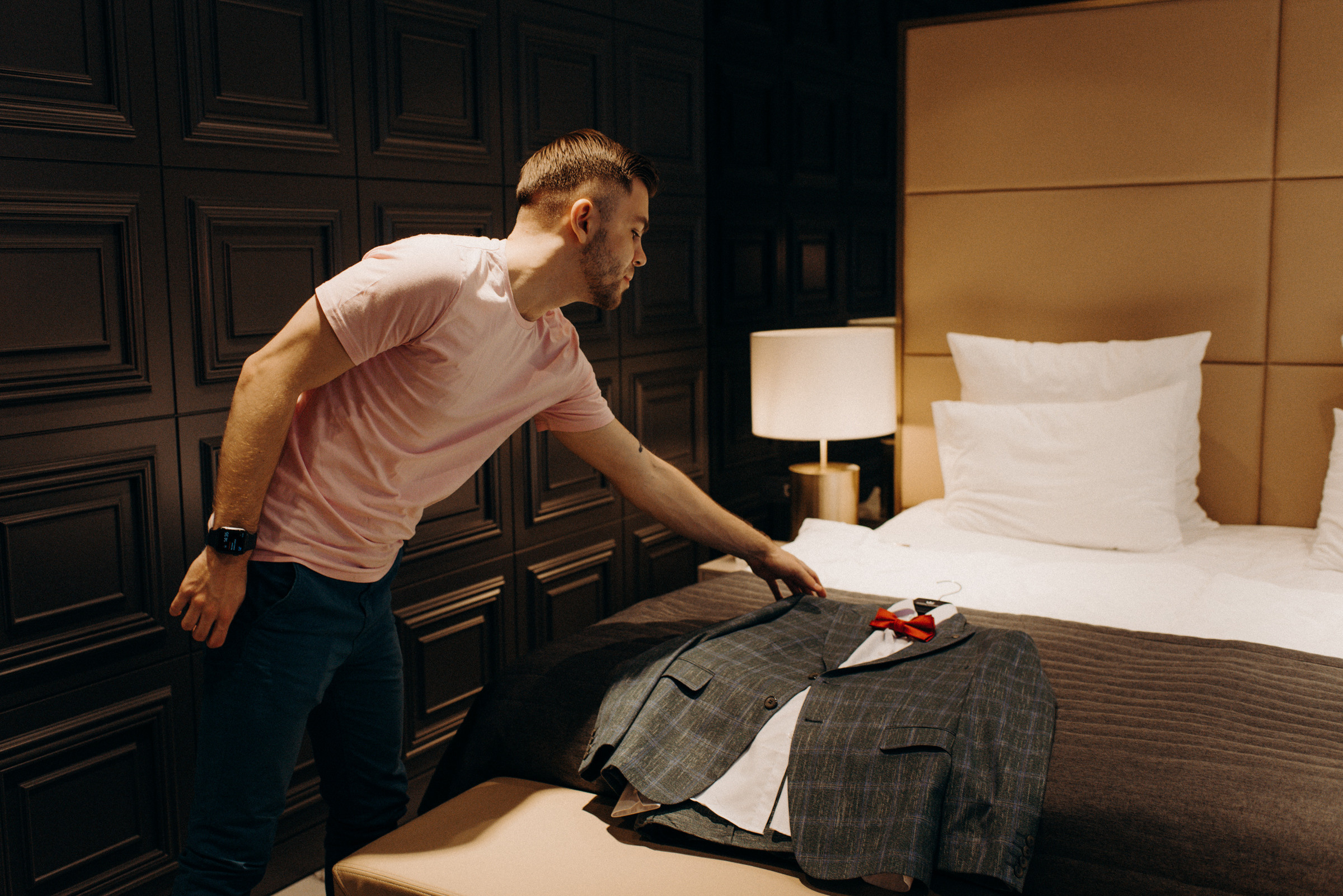 утро жениха в отеле gamma