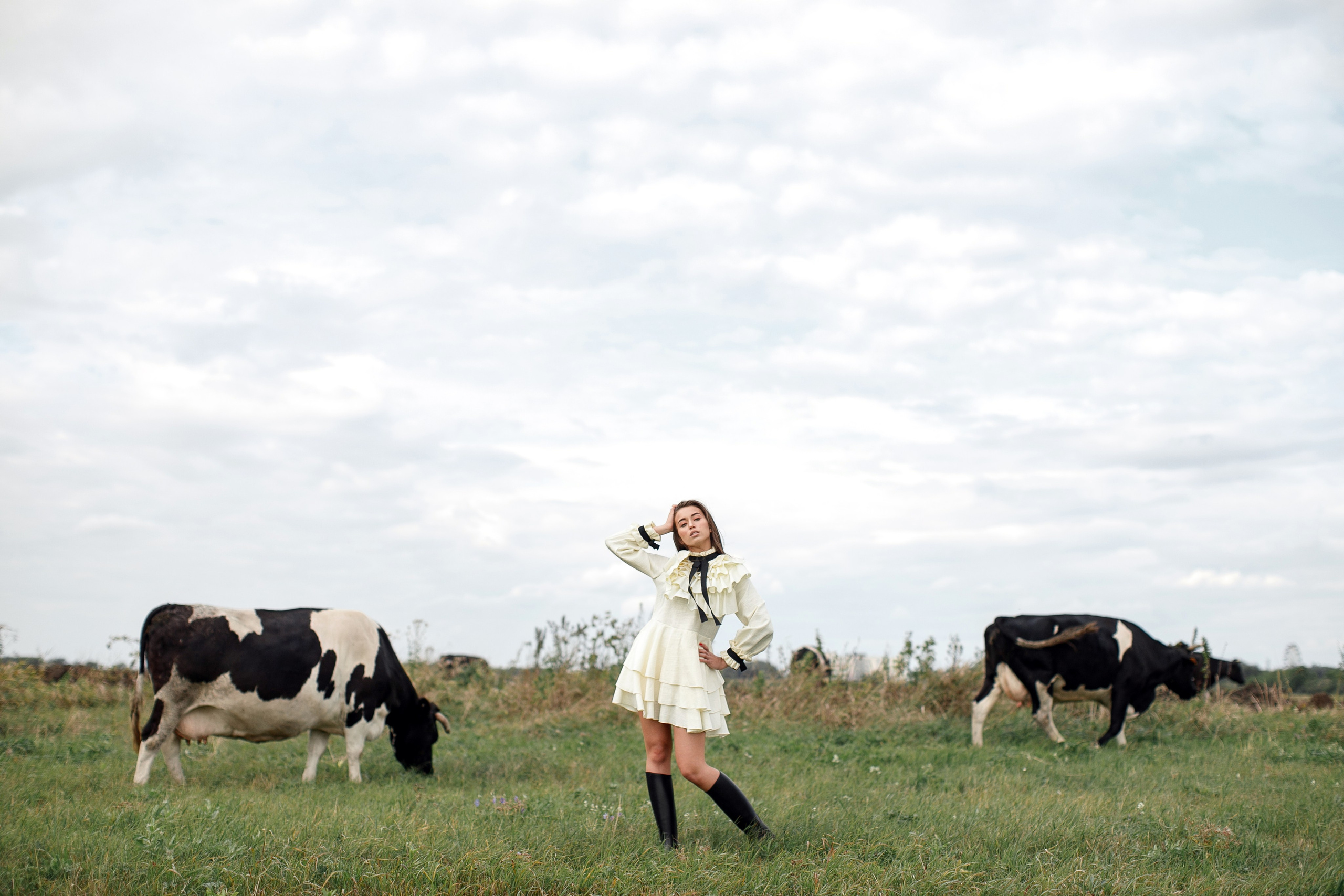 Фотосессия Полины у маяка. Свадебный фотограф Москва