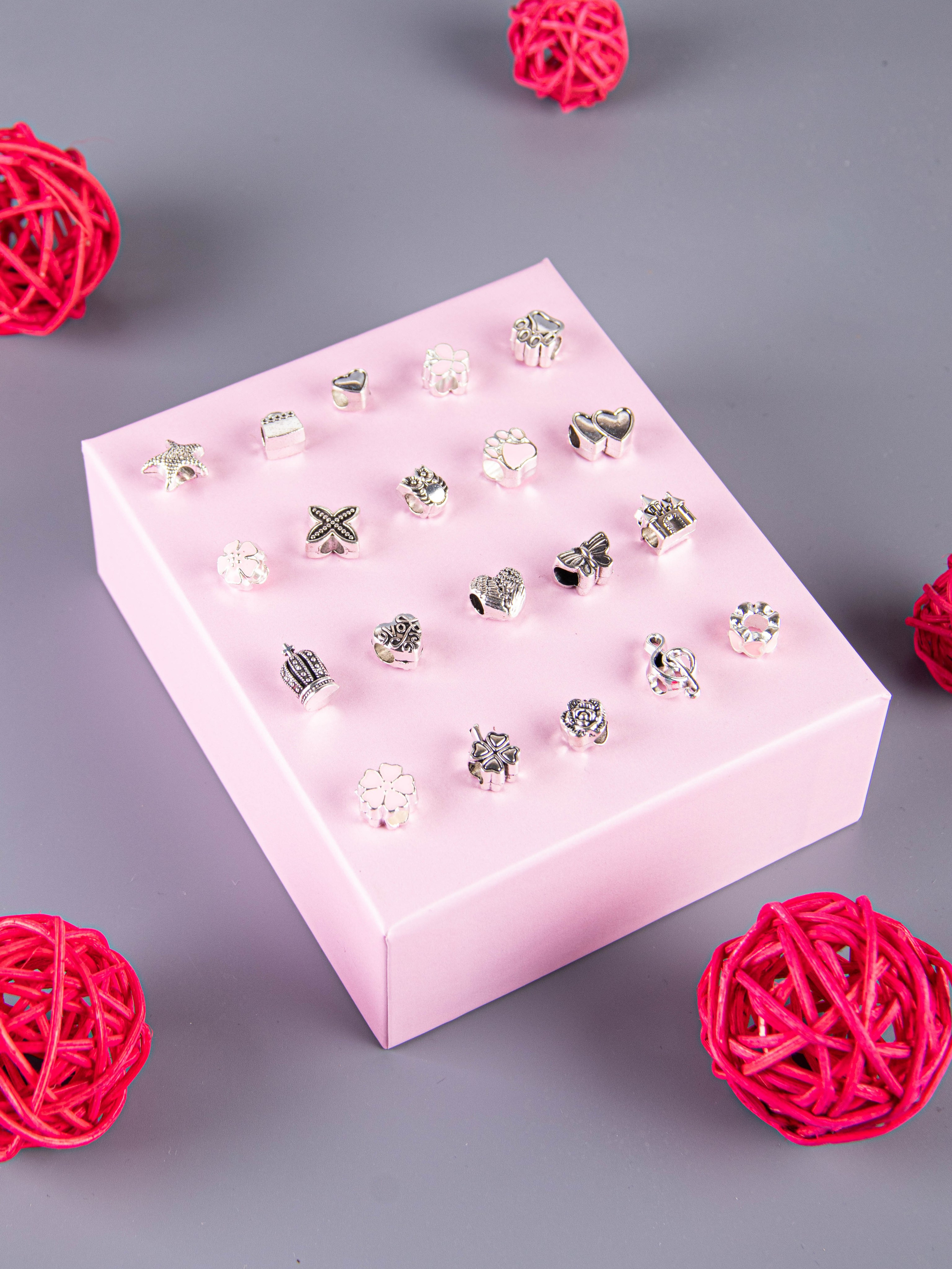 Наборы по созданию браслетов (розовый). «Матрица»