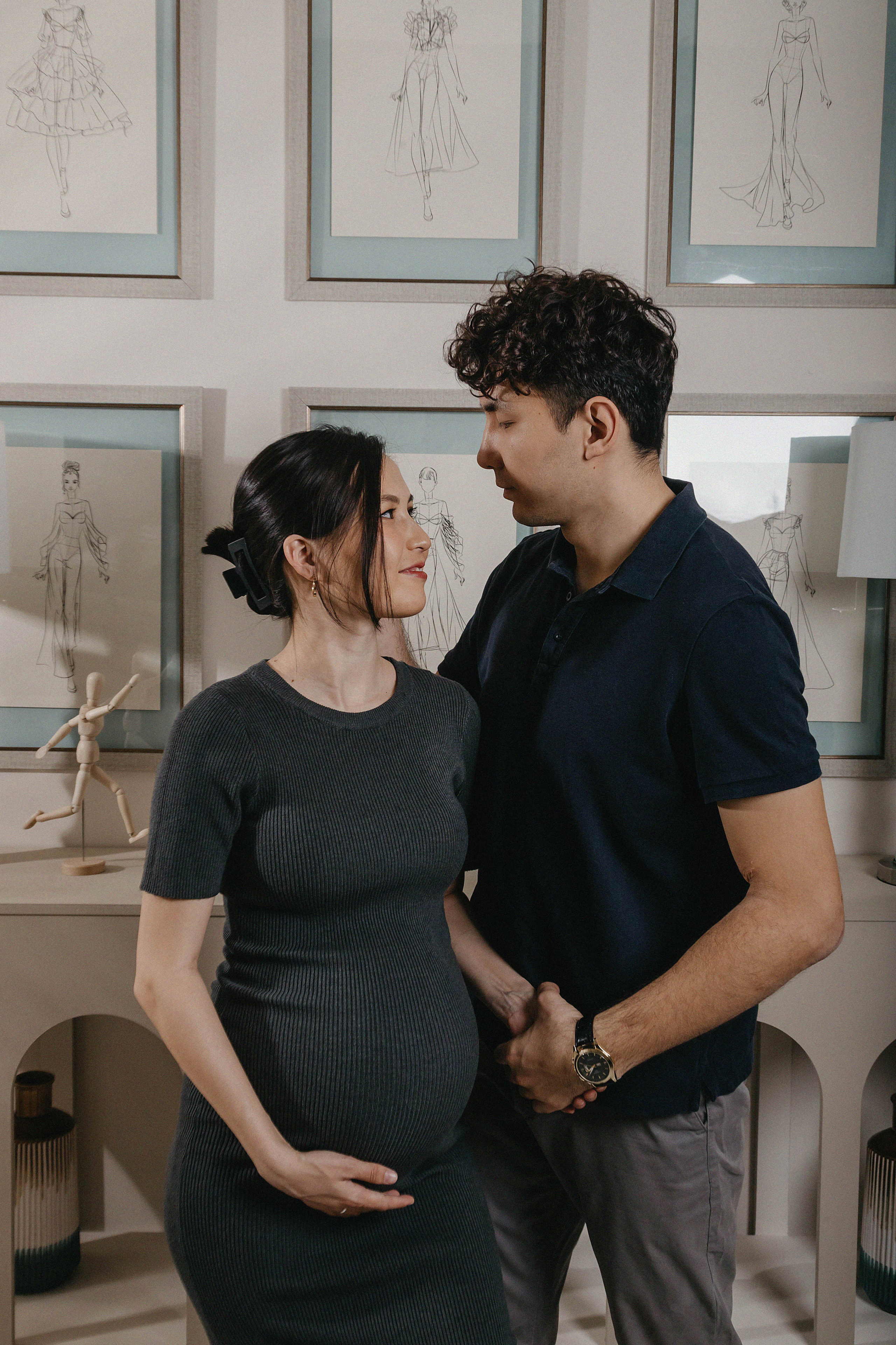 Фотосессия Мираса и Айданы в фотостудии Пространство. Свадебный, семейный и портретный фотограф в Алматы, Костанай