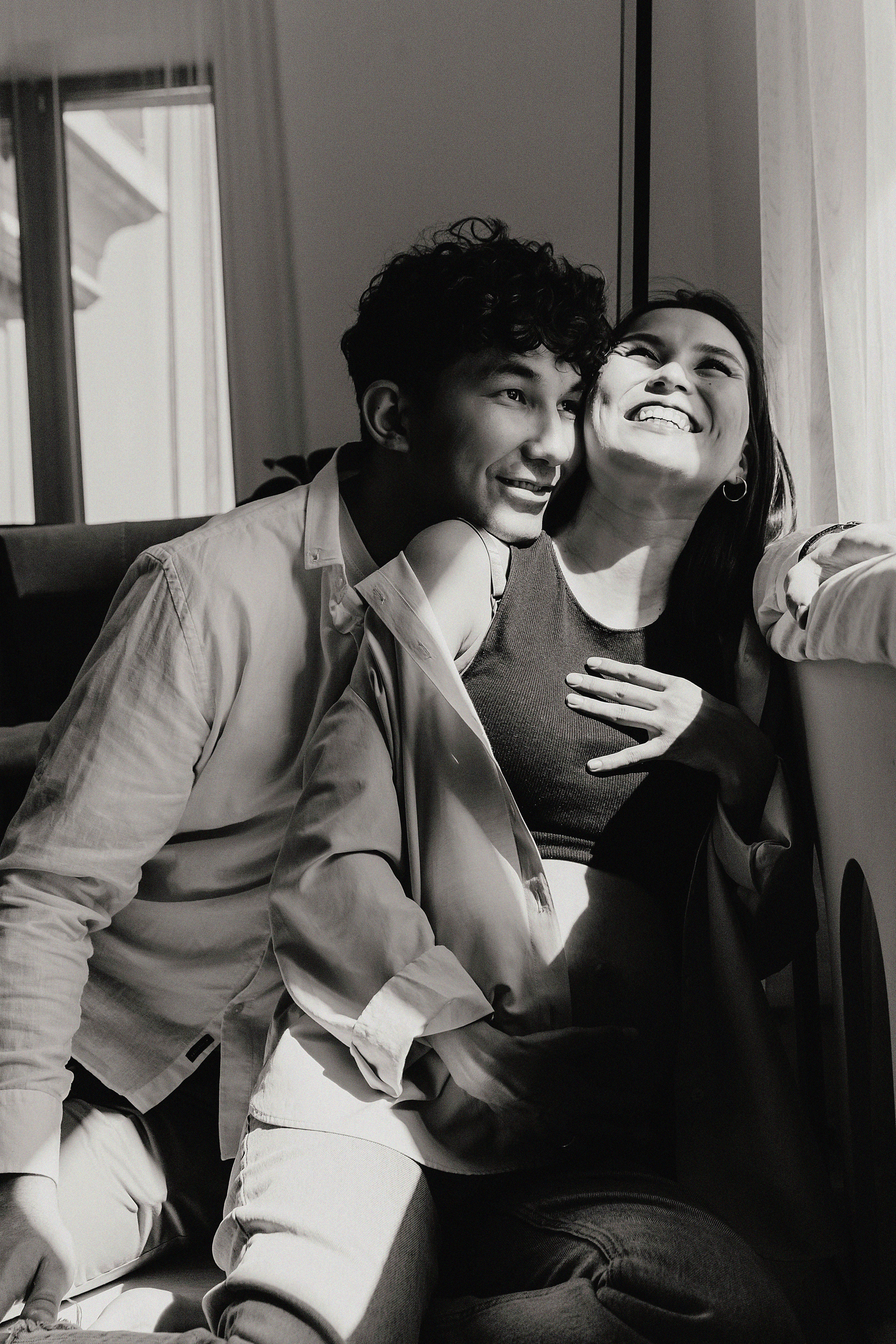 Фотосессия Мираса и Айданы в фотостудии Пространство. Свадебный, семейный и портретный фотограф в Алматы, Костанай