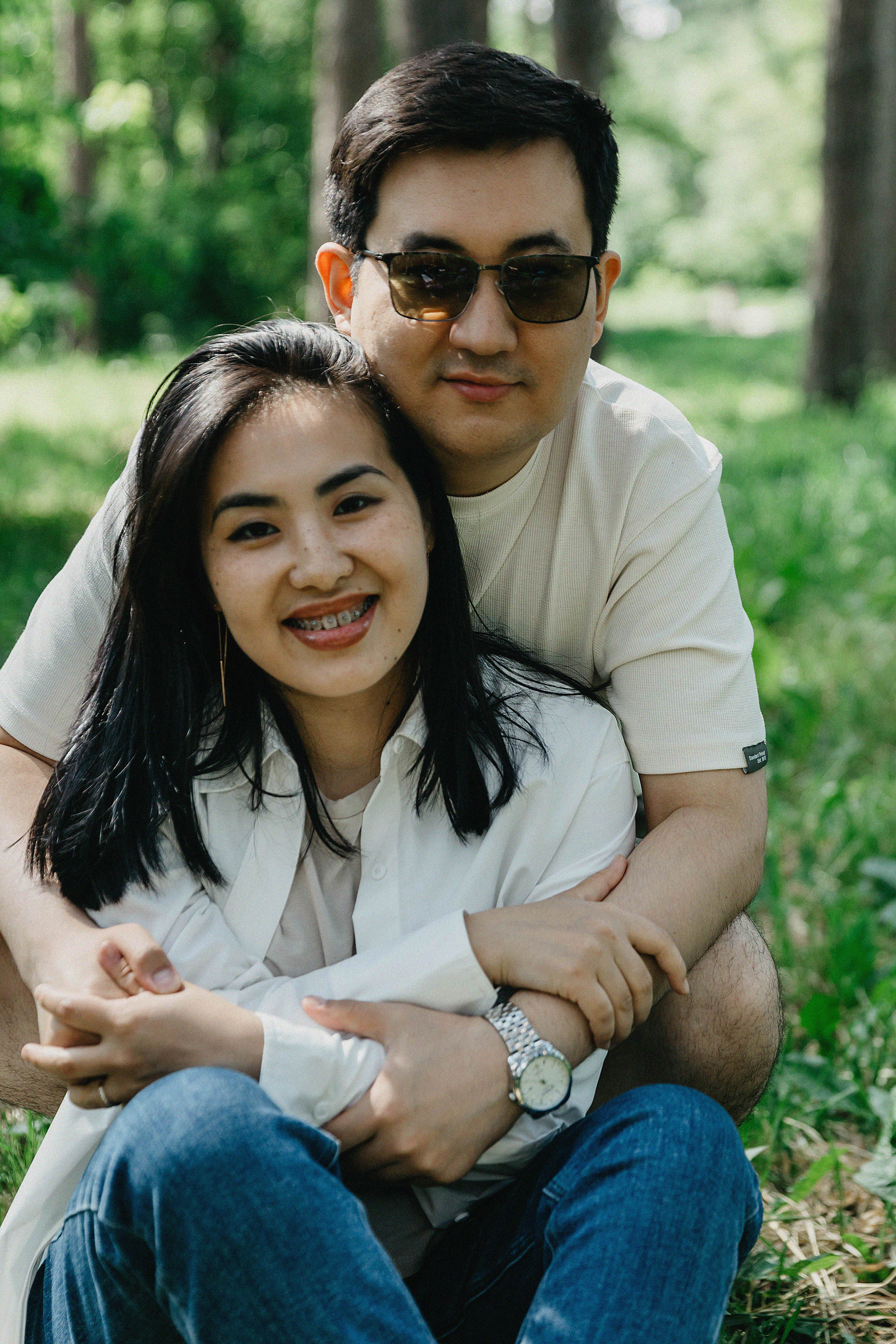 Семейная фотосессия в Ботаническом саду Артура, Алтынай и Алана. Свадебный, семейный и портретный фотограф в Алматы, Костанай