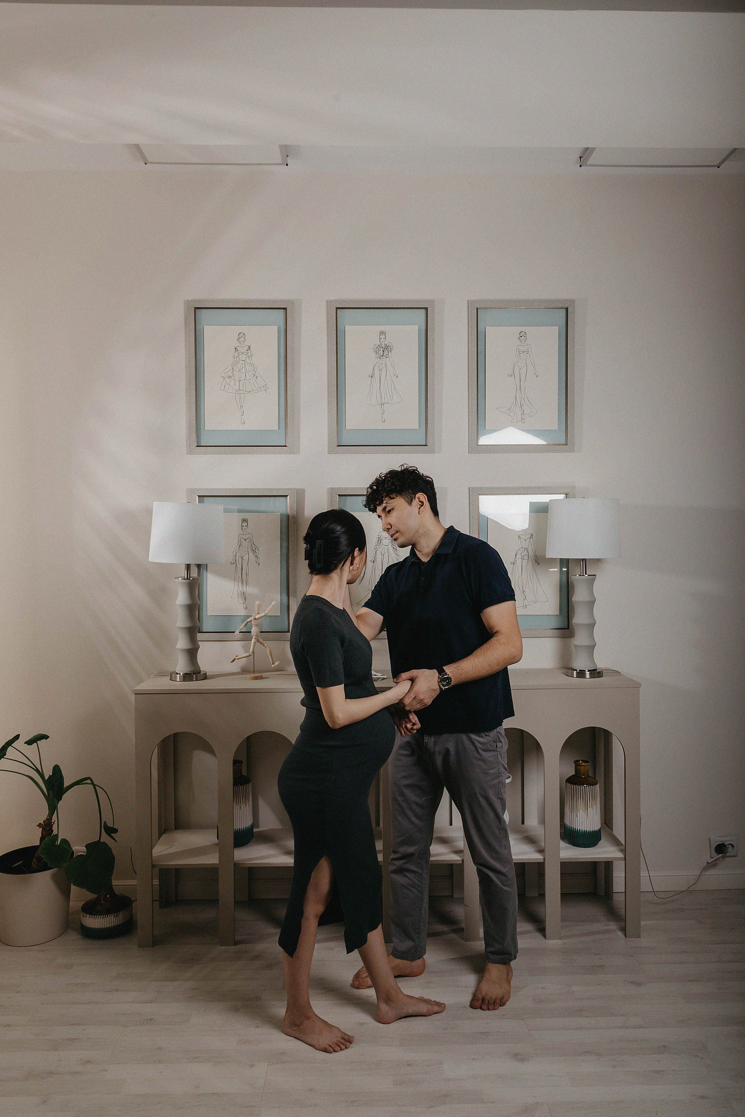 Фотосессия Мираса и Айданы в фотостудии Пространство. Свадебный, семейный и портретный фотограф в Алматы, Костанай