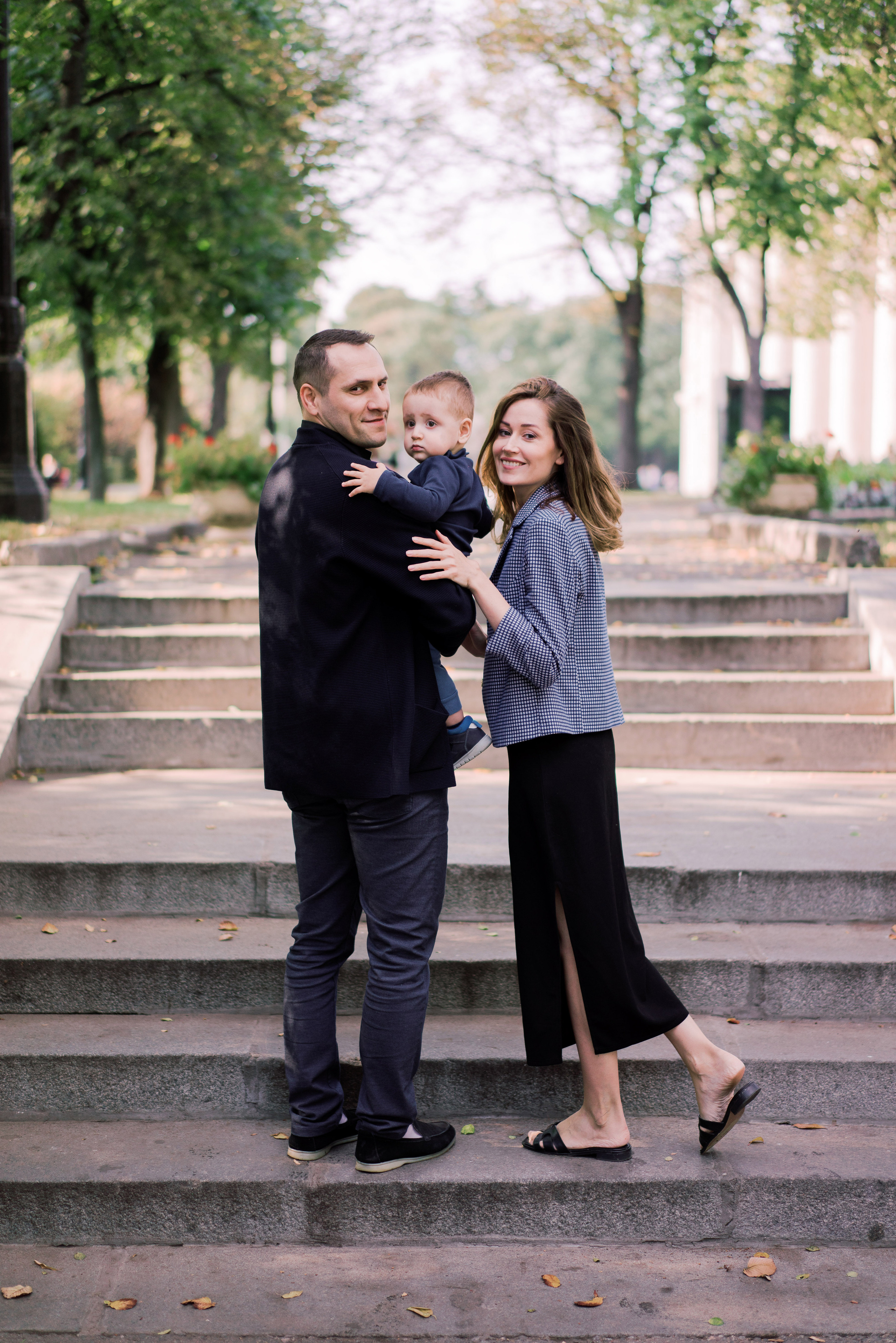 Семейная осенняя фотосессия в Парке Горького, Москва
