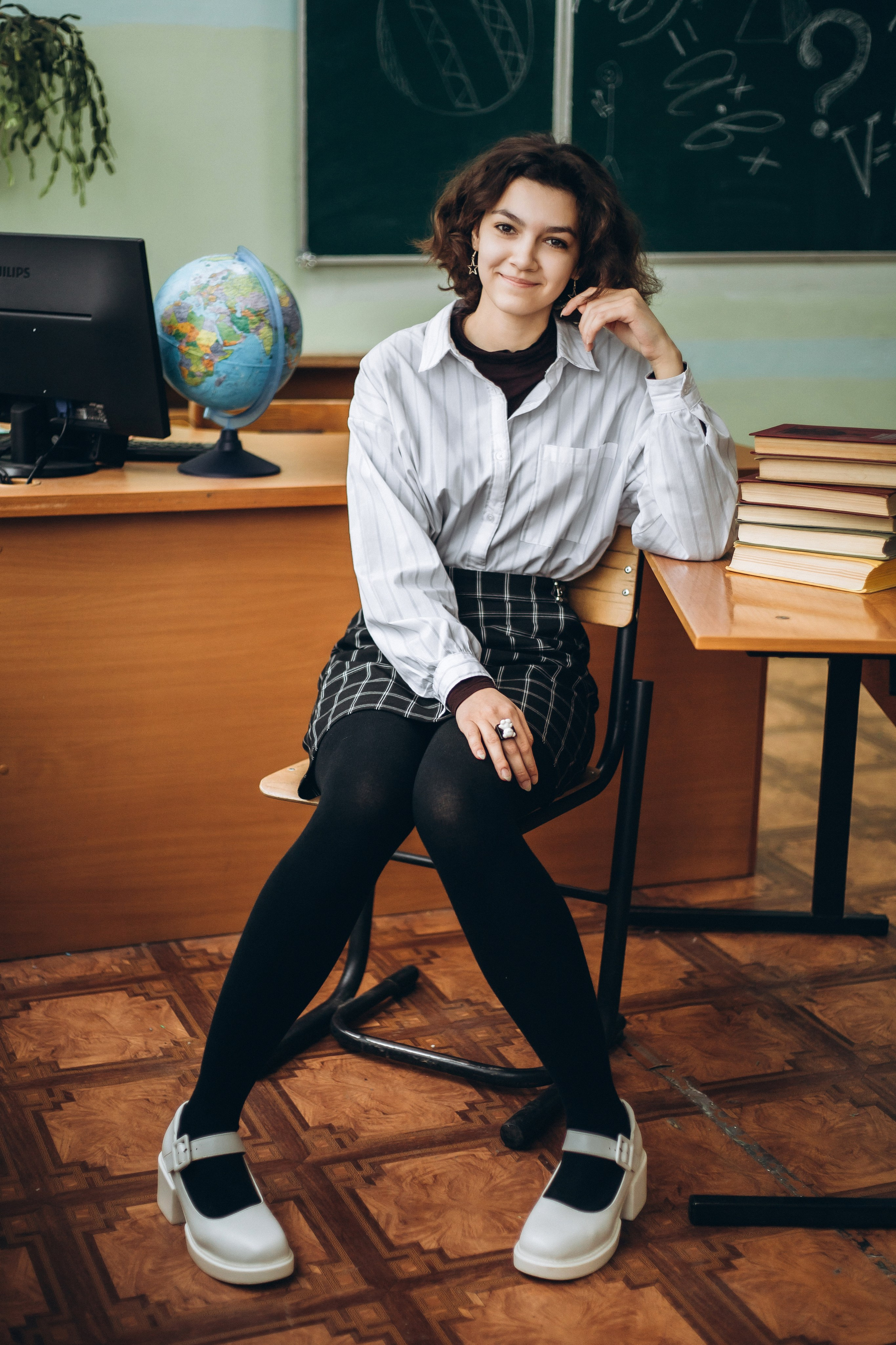 Выпускной класс на альбомы в школе. Портретный и семейный фотограф в Саратове Елена Шустова