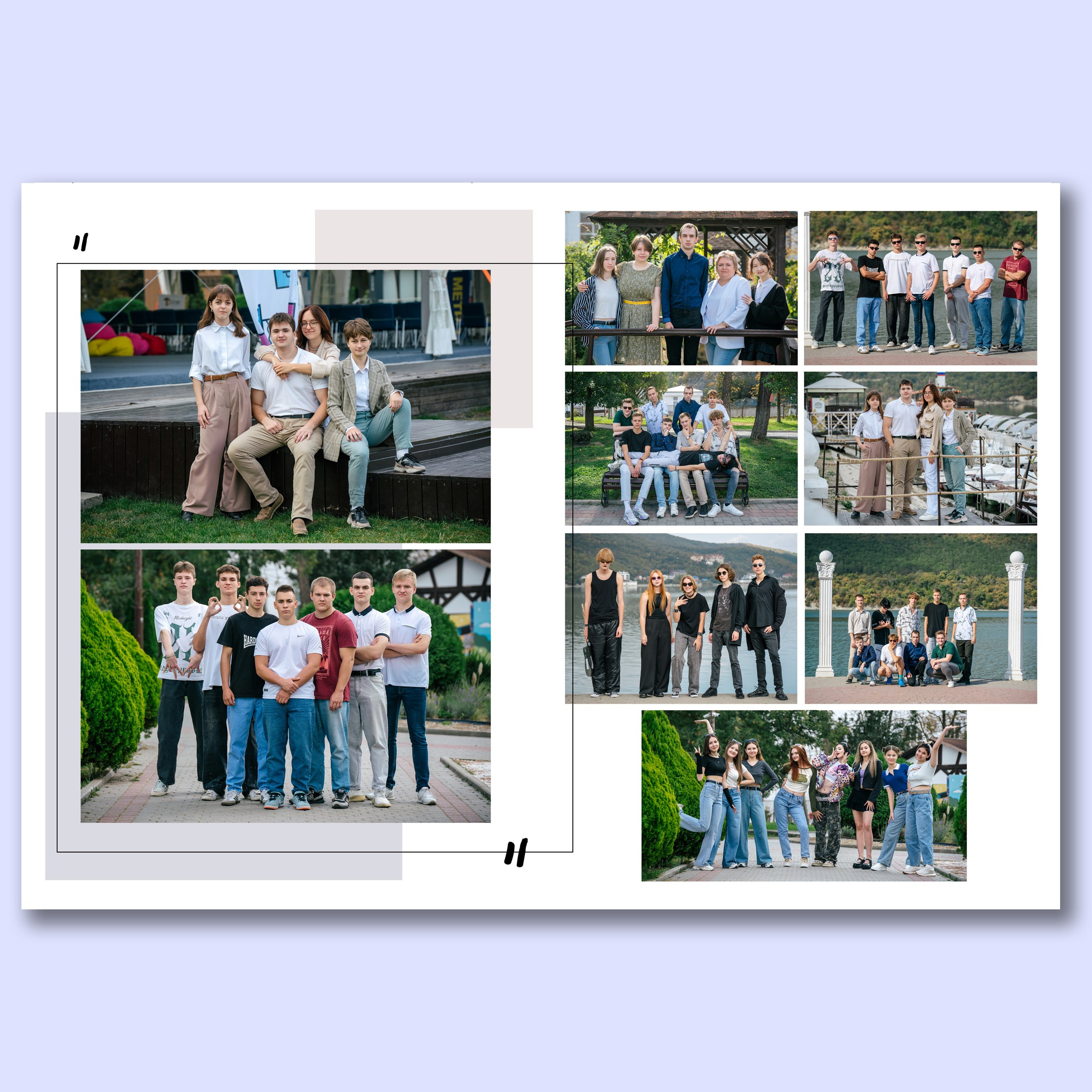 Альбом 8 разворотов. Выпускные альбомы, школьные фотосессии в городе Новороссийске