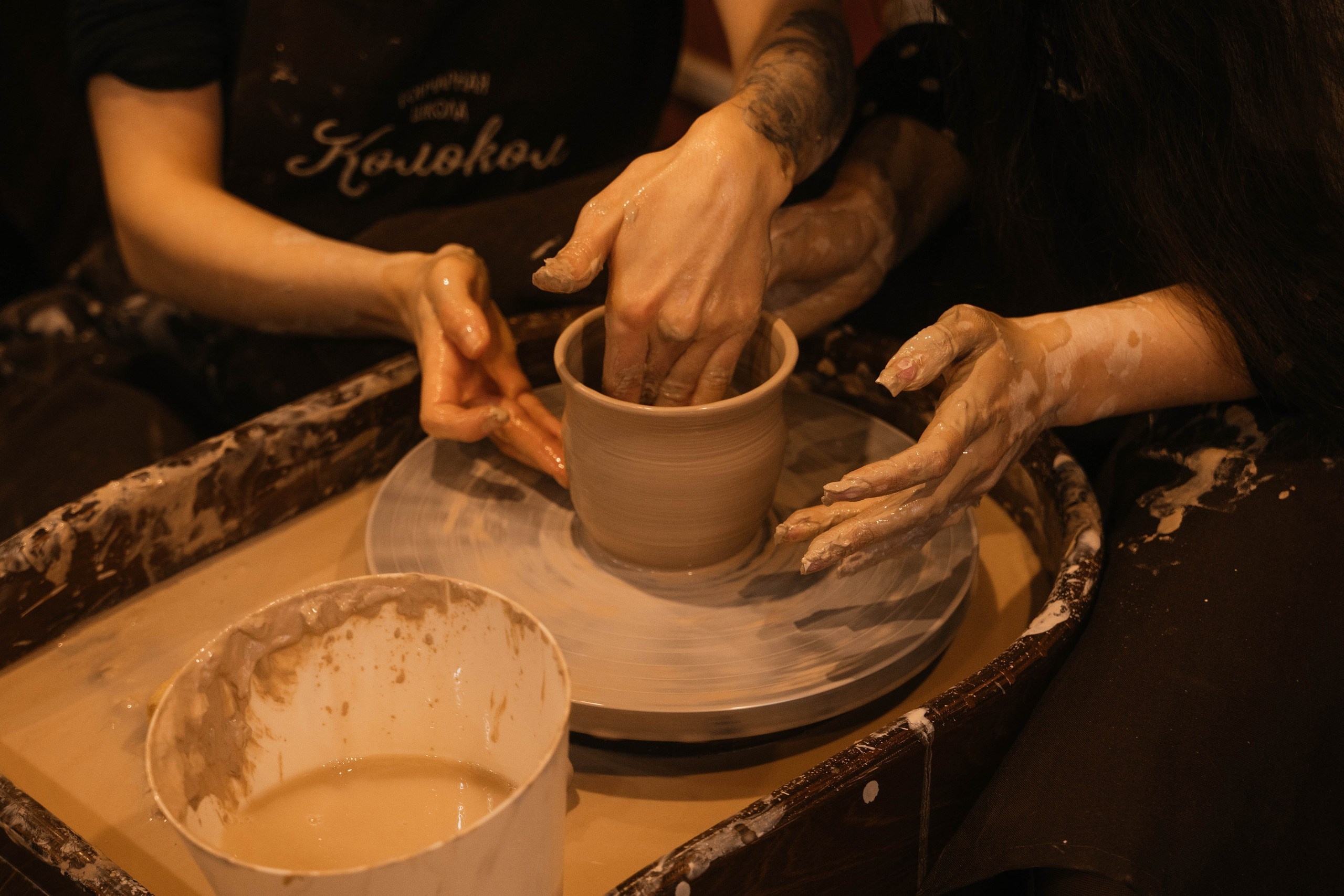 День рождения в гончарной мастерской. Свадебный, семейный фотограф в Рязани Лена Брант