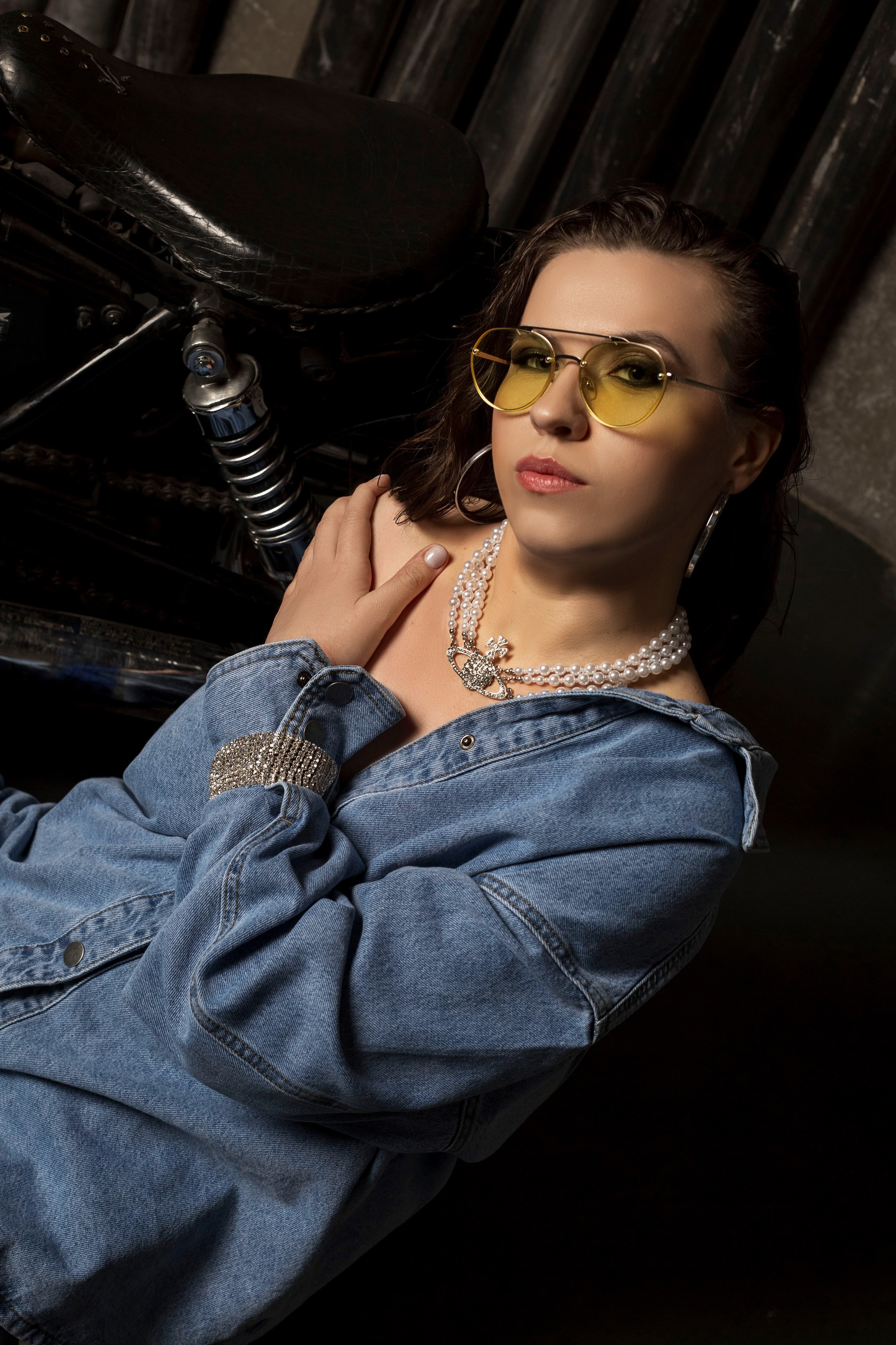 Фотосессия на мотоцикле