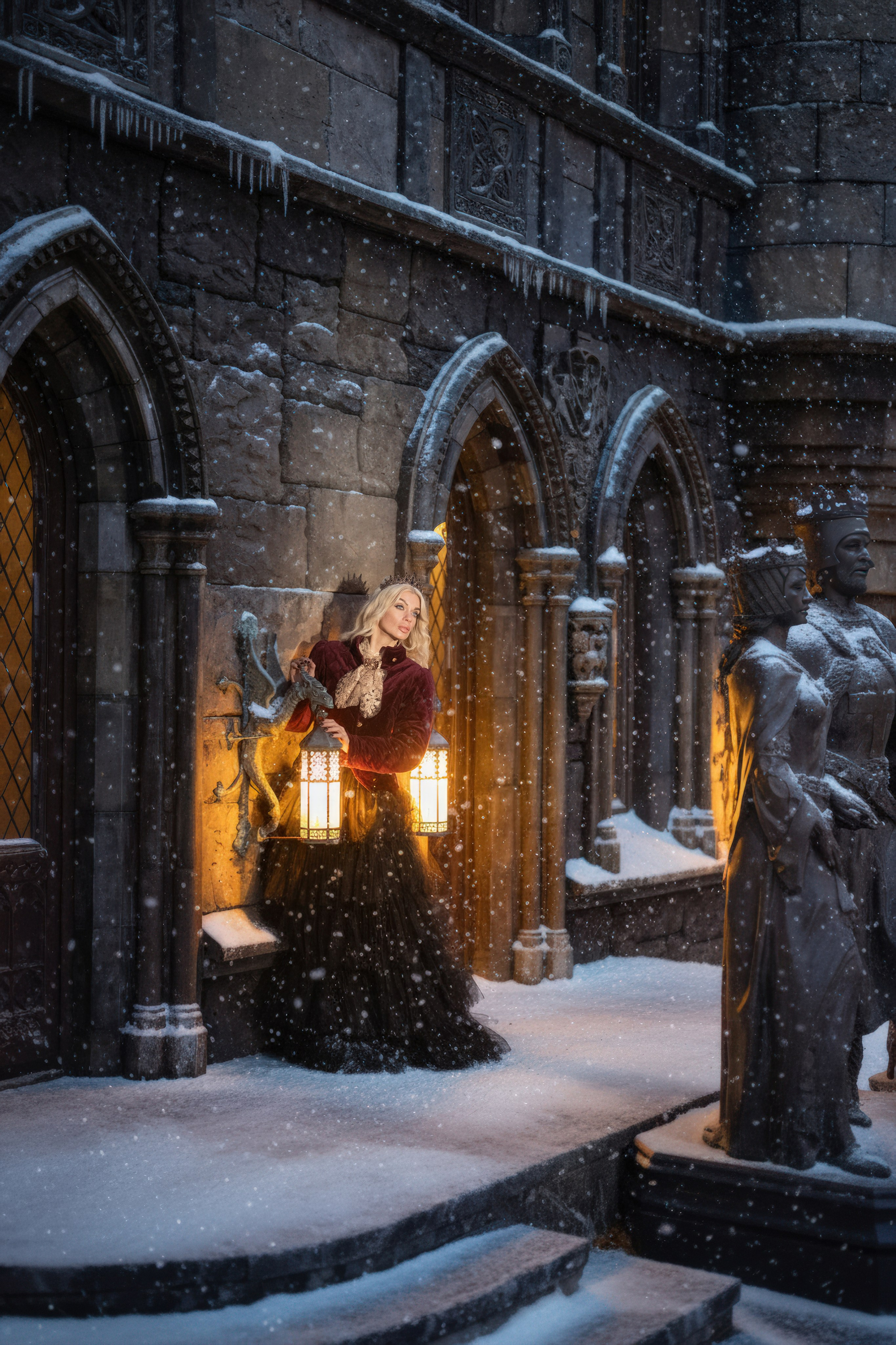 Новогодняя фотосессия в Замке Гарибальди. Фотограф Батурин Денис — Фотосессия в Замке Гарибальди