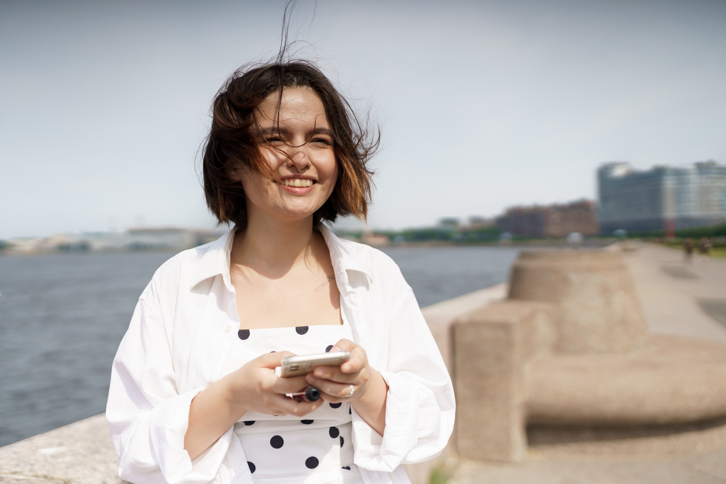 Катя. Свердловская набережная. Портретный фотограф в Санкт-Петербурге Александр Быстрицкий