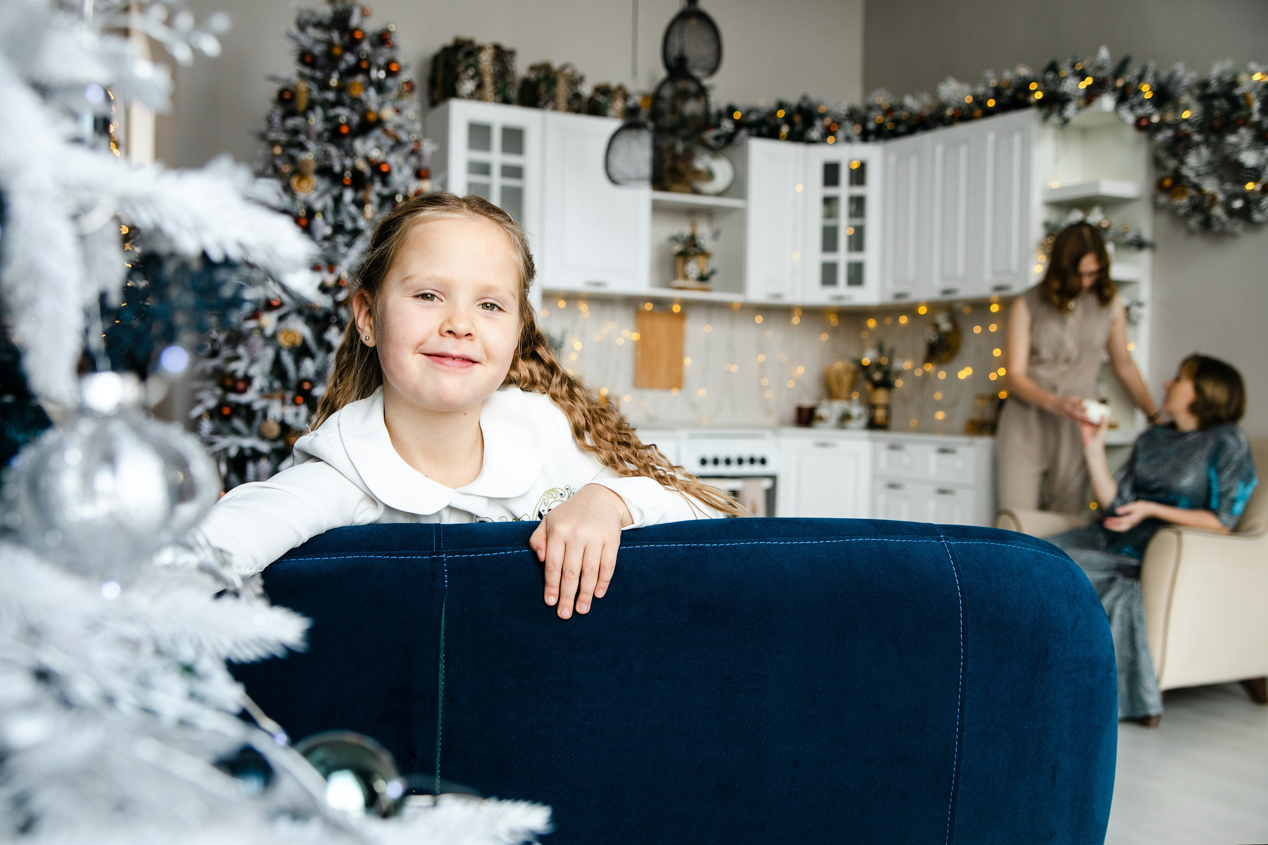 Семейная новогодняя фотосессия. Студийная съёмка. Арт-фотограф. Фотосъемка, авторские принты для интерьера