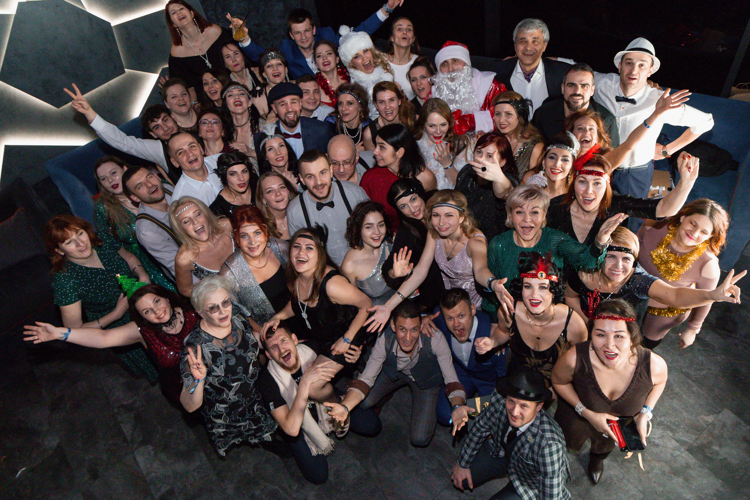 Новогодний корпоратив в стиле Гэтсби. Репортажный и портретный фотограф в Москве Саханцева Анна