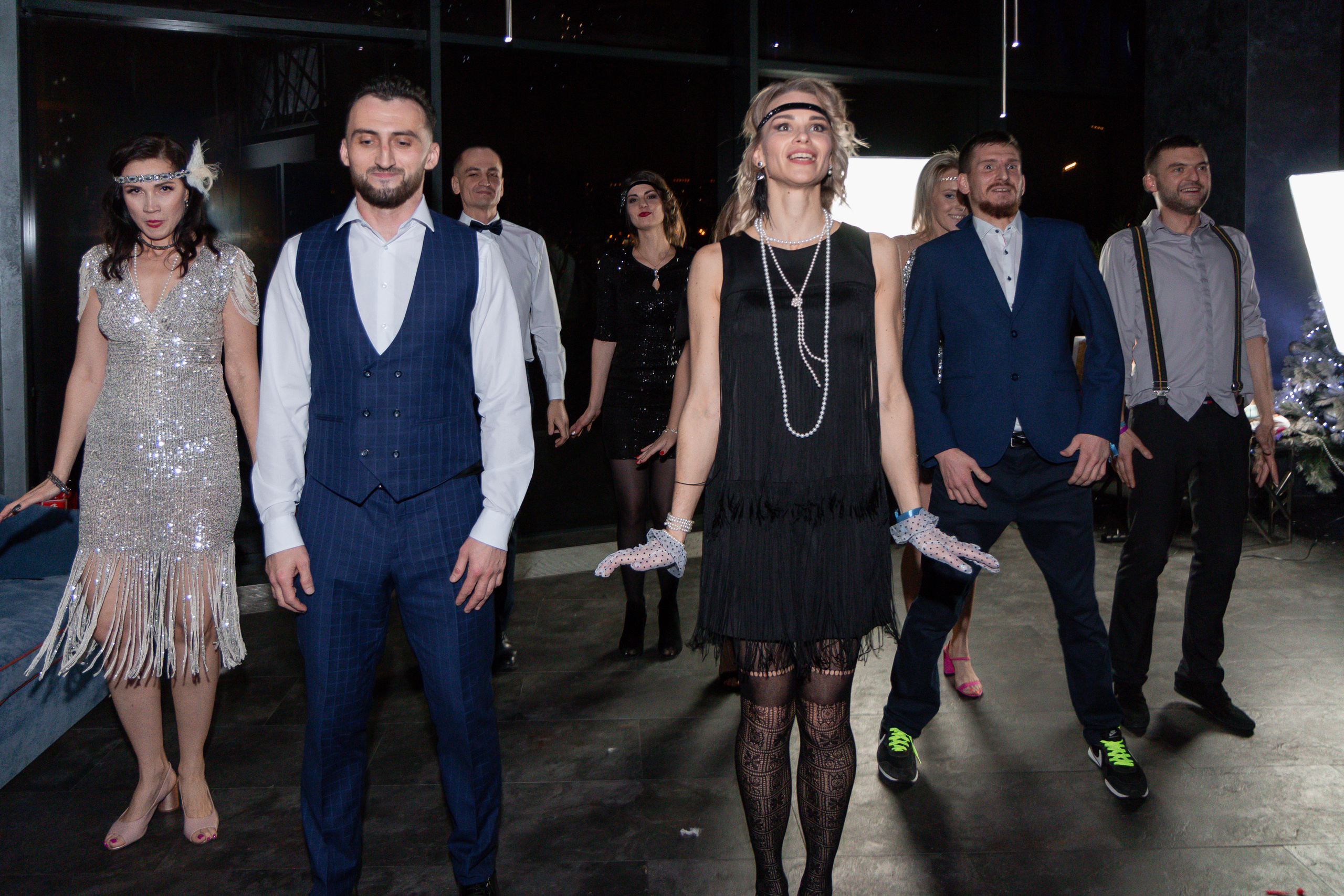Новогодний корпоратив в стиле Гэтсби. Репортажный и портретный фотограф в Москве Саханцева Анна