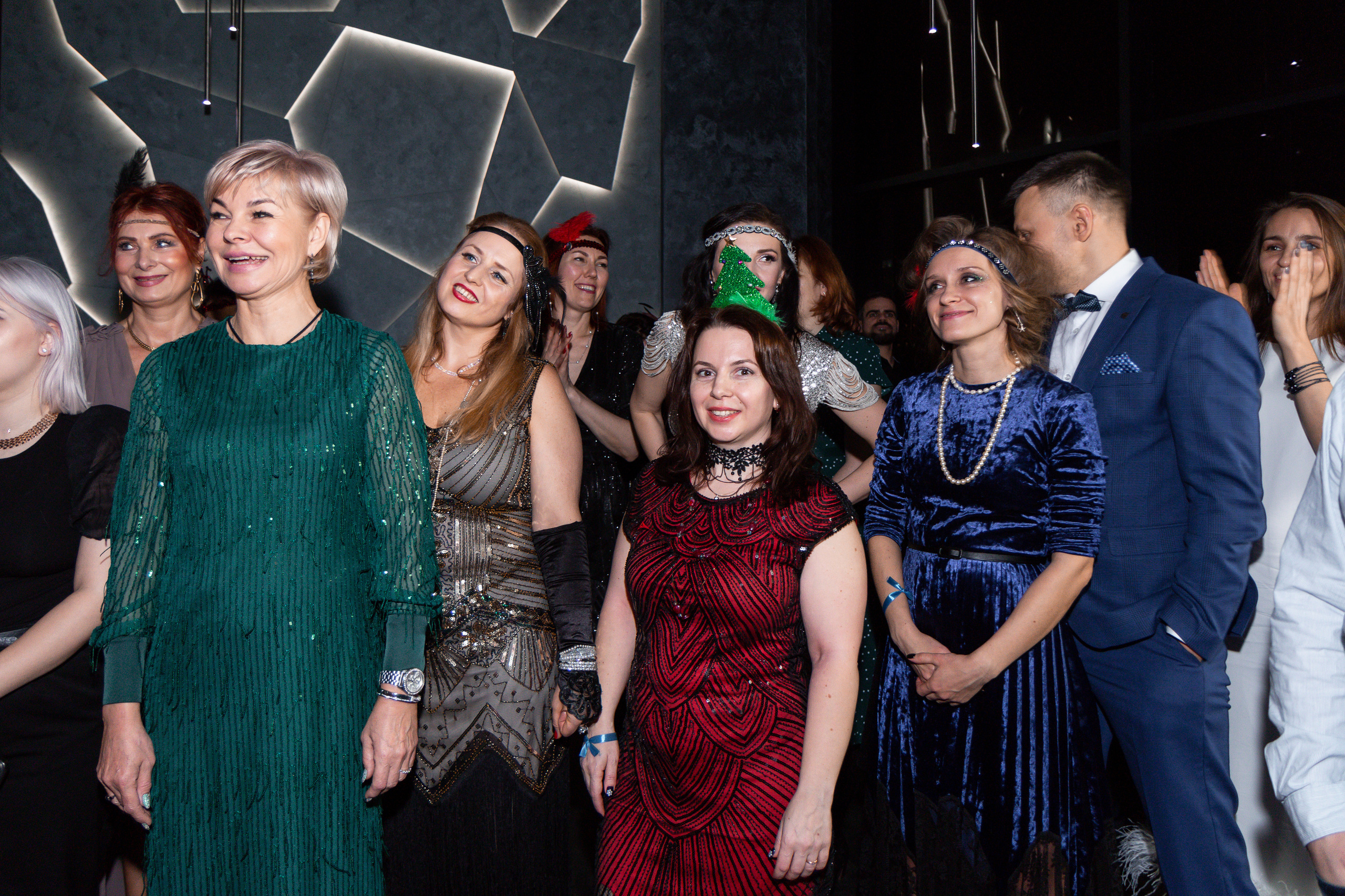 Новогодний корпоратив в стиле Гэтсби. Репортажный и портретный фотограф в Москве Саханцева Анна