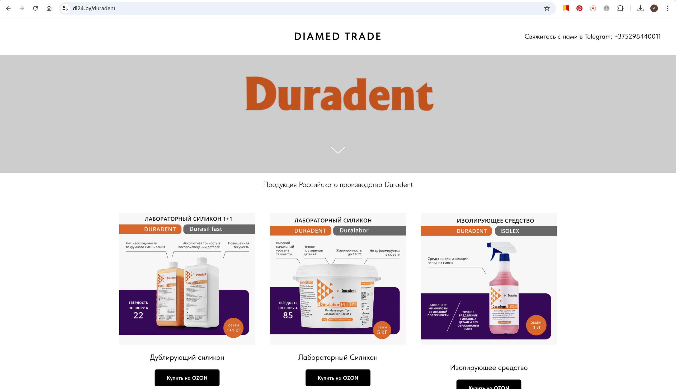 Сайт № 1 www.di24.by Беларусь Стоматология OZON. Графический дизайнер с внедрением нейросетей