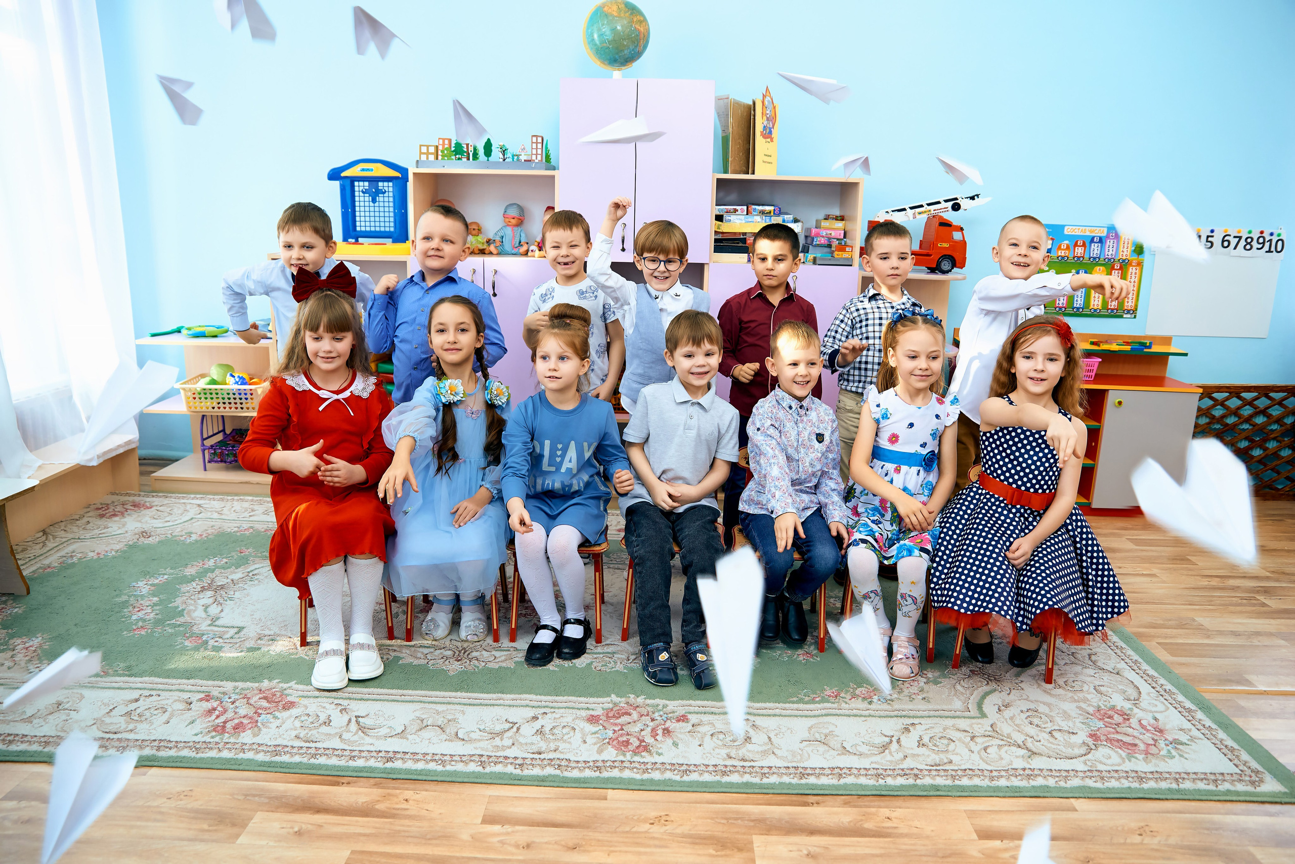 Группа Капельки Детский сад Глазуновка выпуск 2024. Фотограф в Орле Павел Черкасов