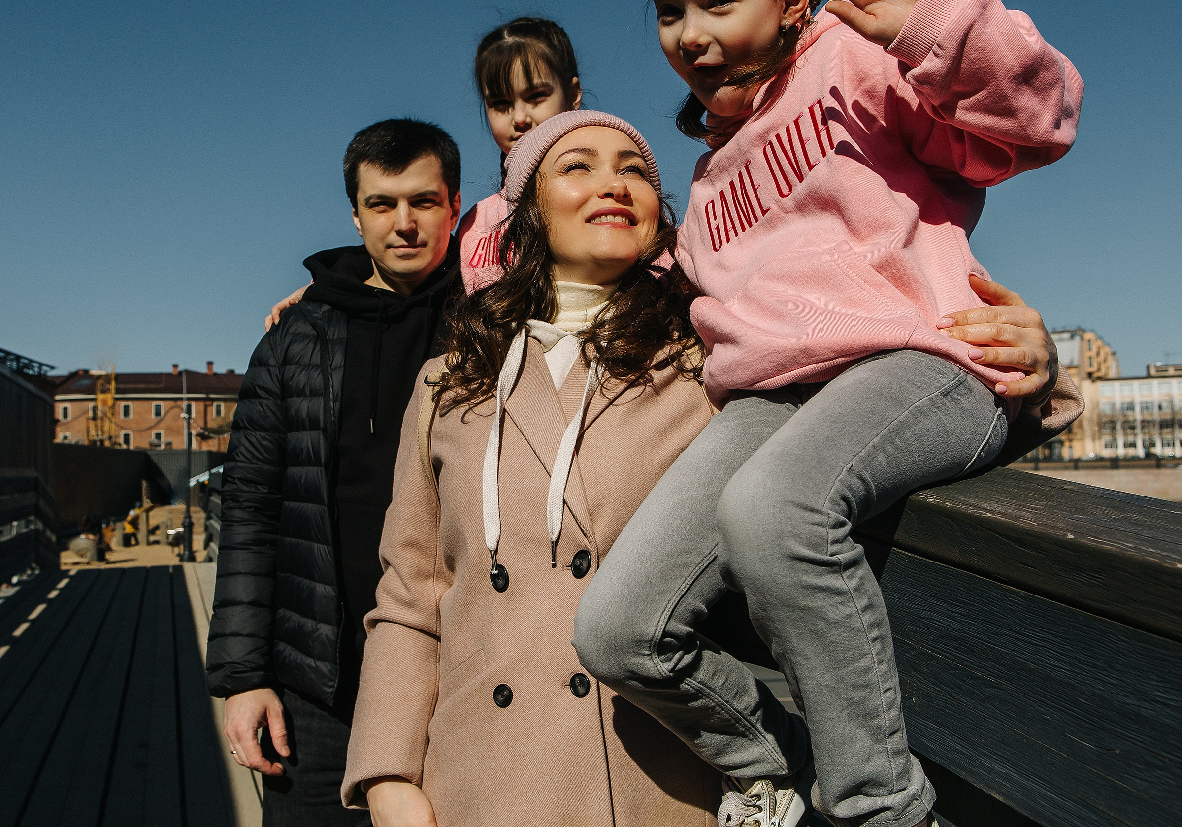 Лена, Сережа, Настя и Катюша. Семейный и портретный фотограф в Санкт-Петербурге