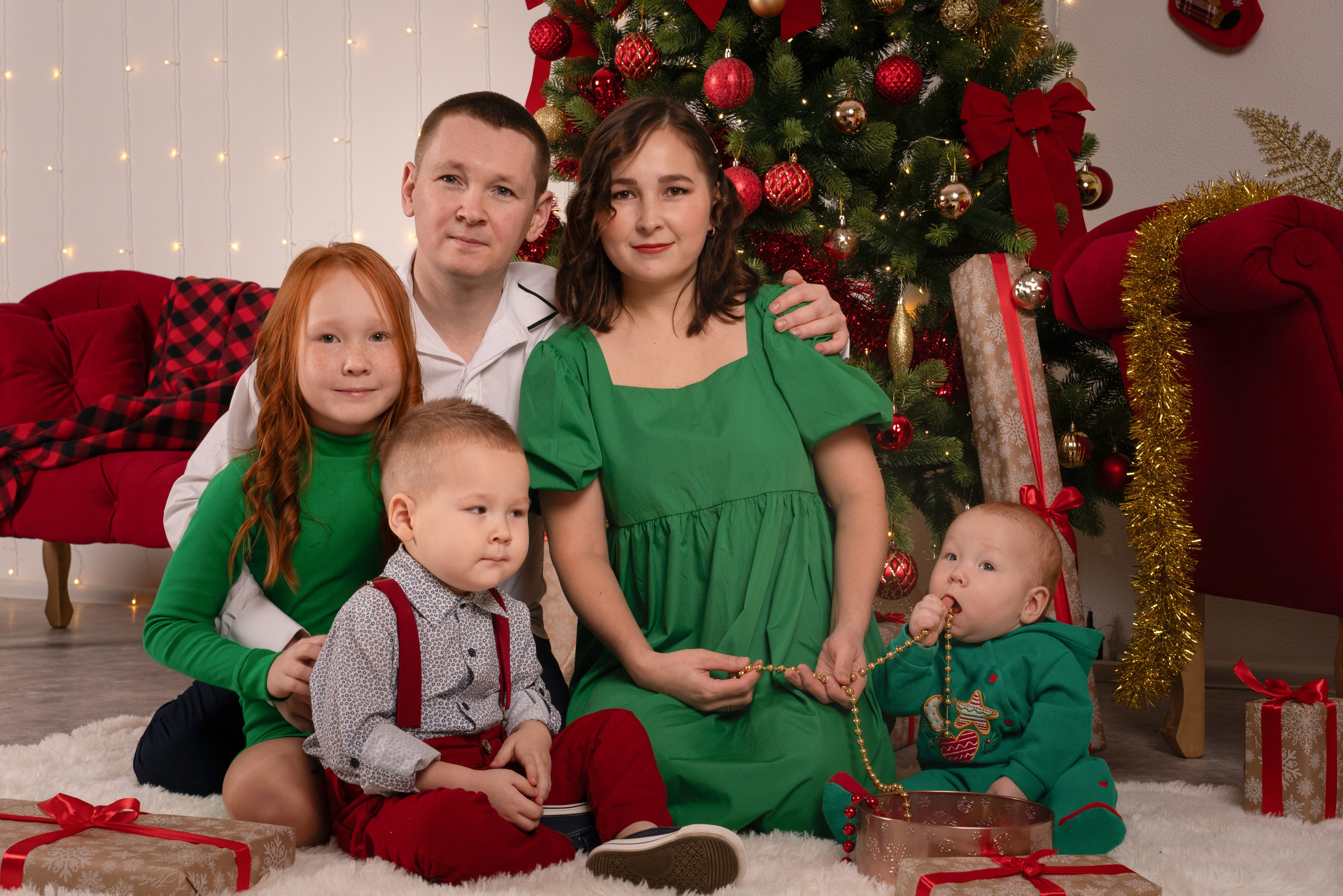 Новогодняя фотосессия в студии