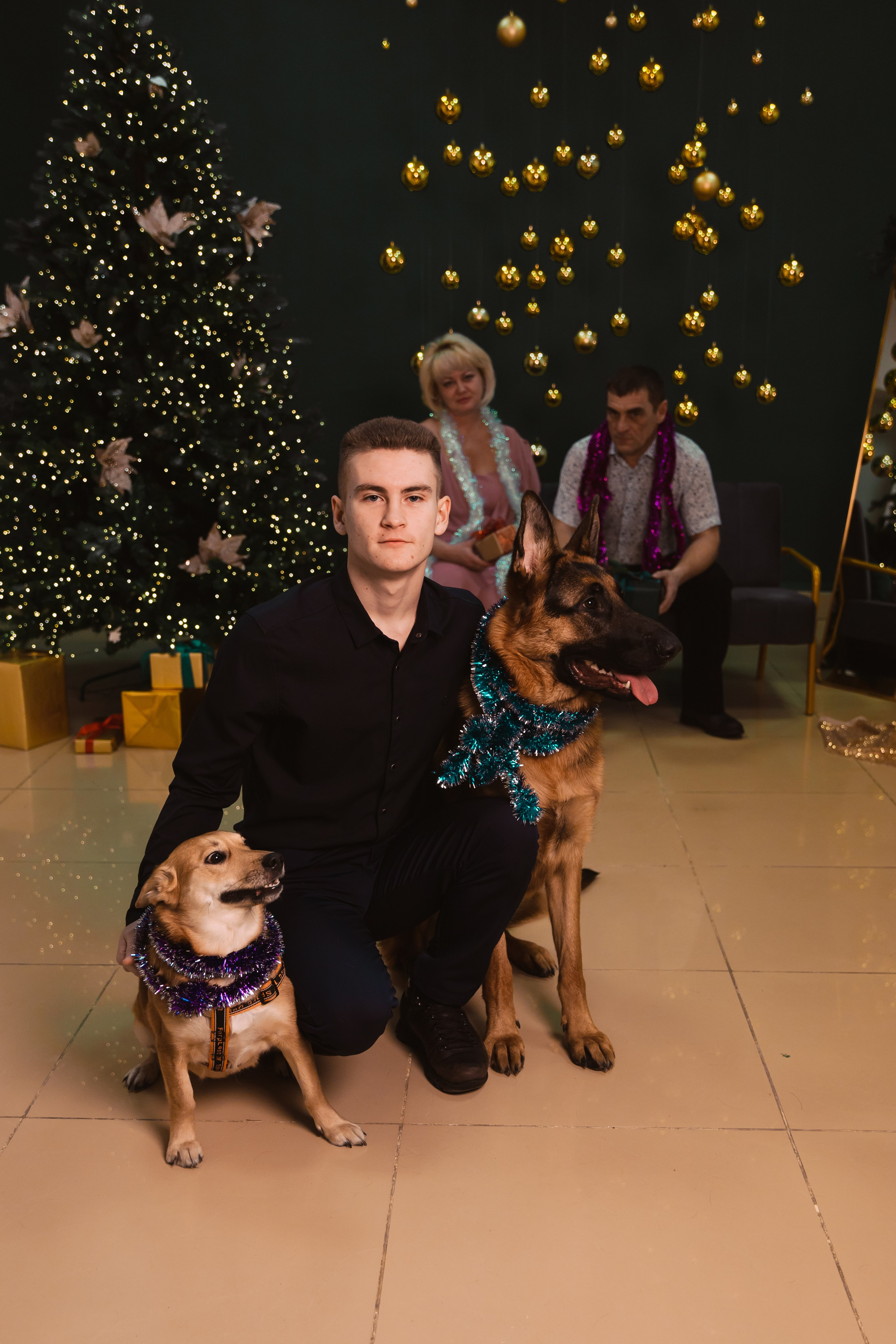 Семейный портрет. Новый год. Фотограф во Владивостоке. Юрганова Анна