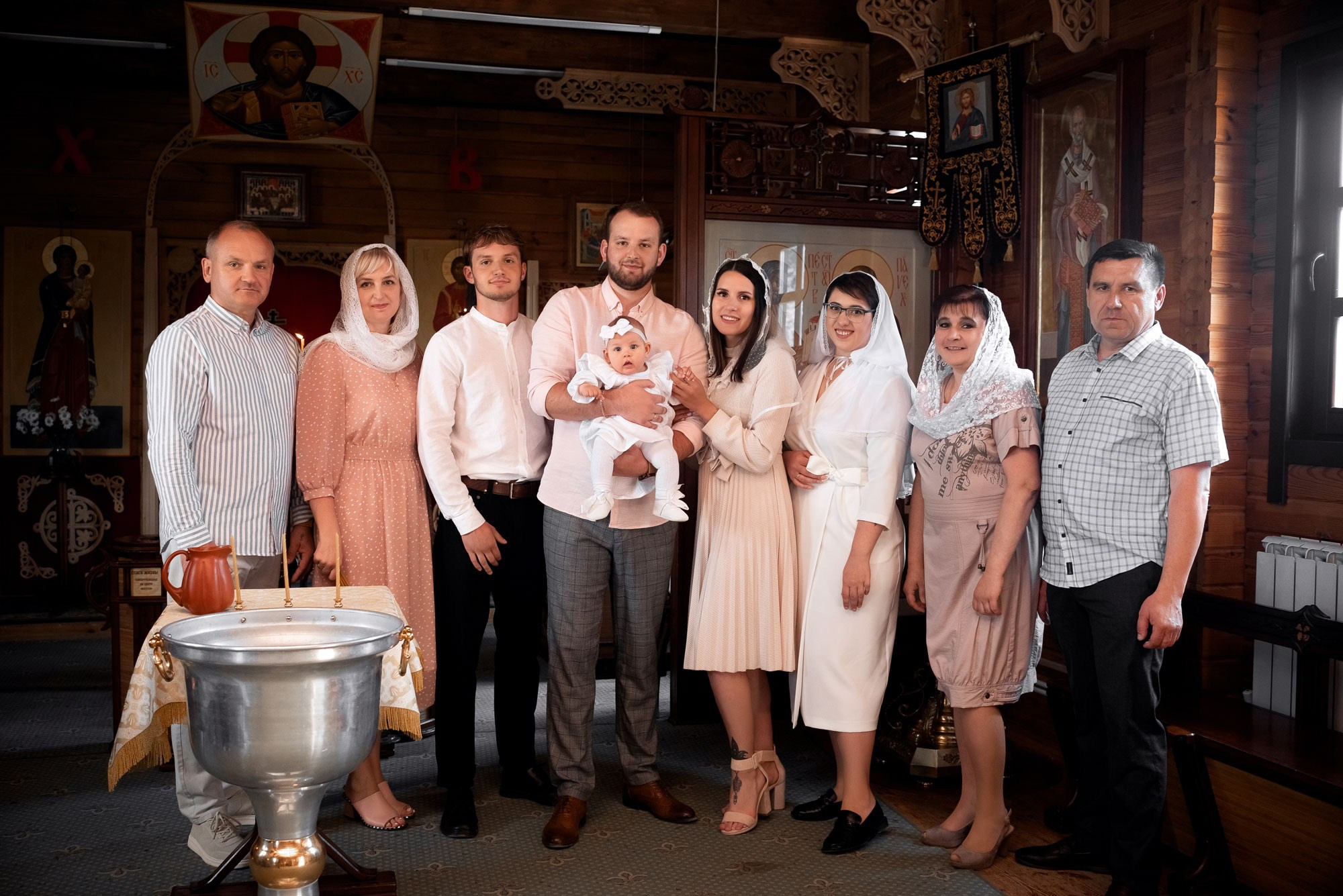 Крещение Злата хр. Николая Японского. Семейный фотограф на выписку из роддома и крещение Минск Настя Гришук