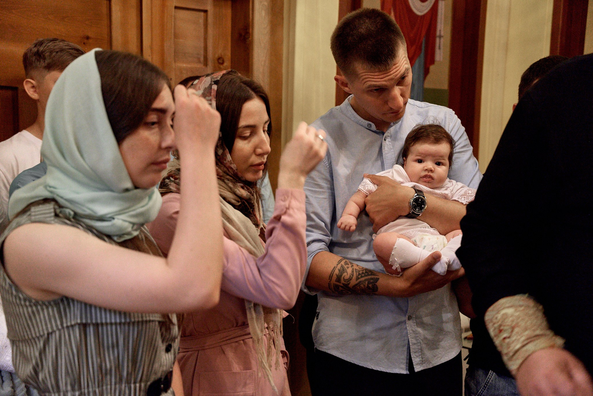 Фотосессия крещение Варвары