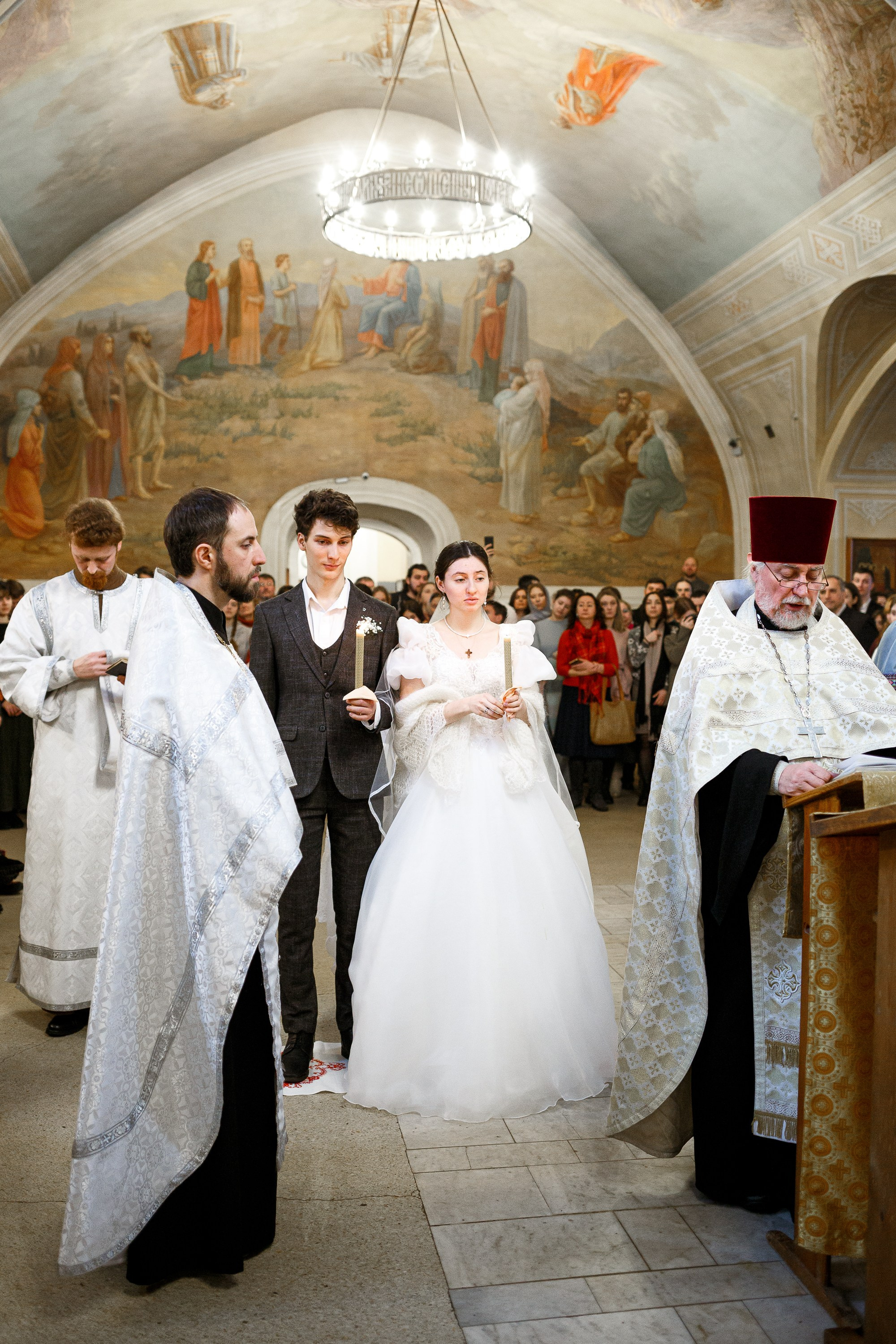 Венчание в храме Космы и Дамиана в Шубине