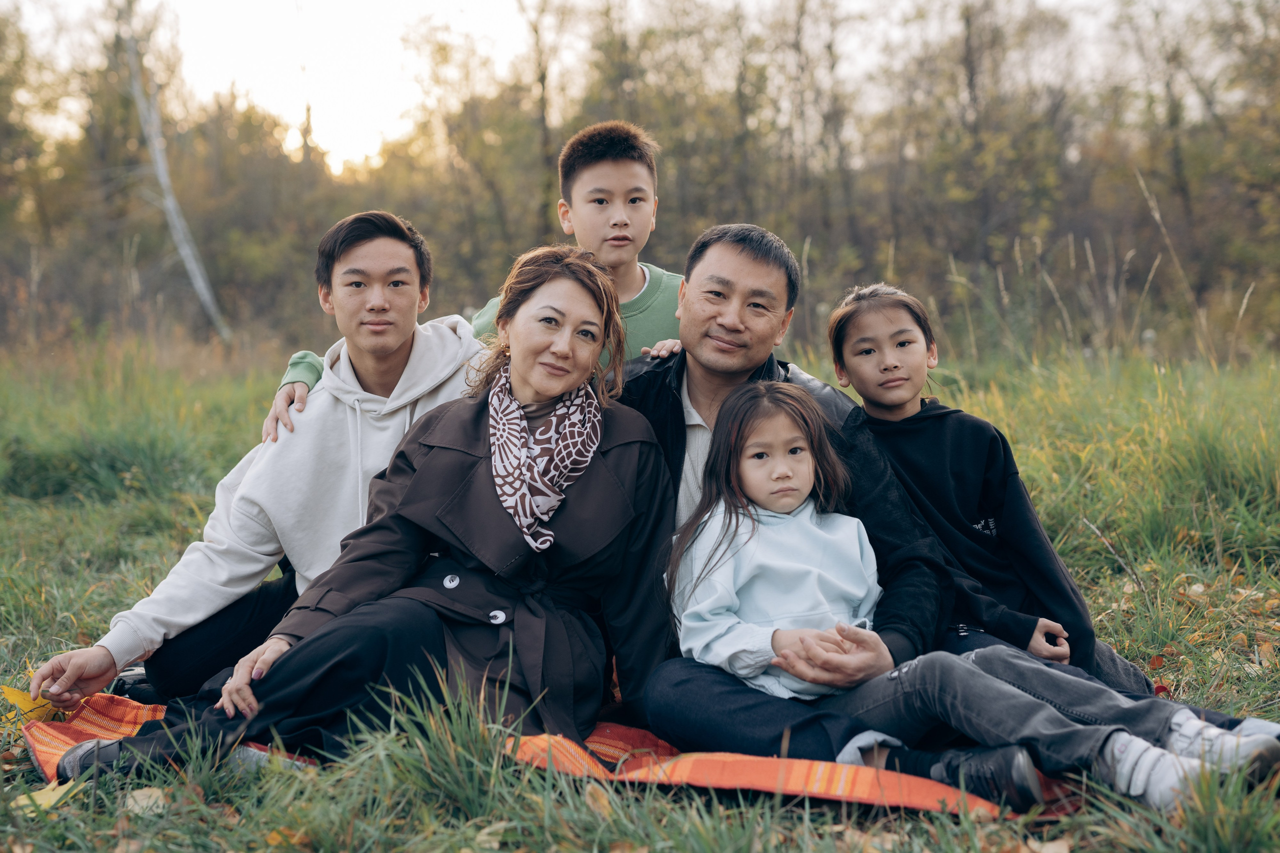 Дружная семья. Фотограф в Алматы Чалова Нафиса