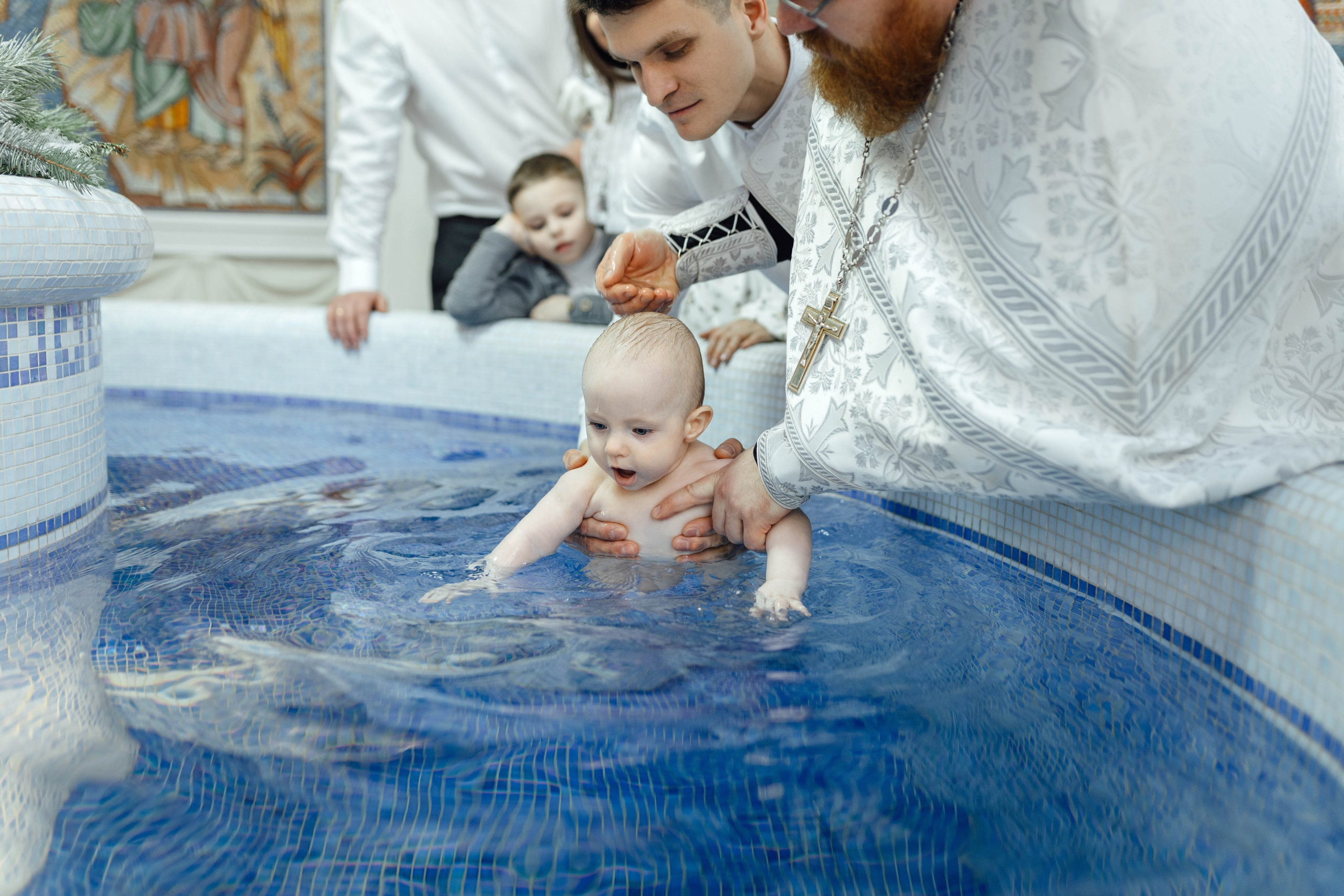 Крещение Матвея, храм Святой Троицы, декабрь 2025
