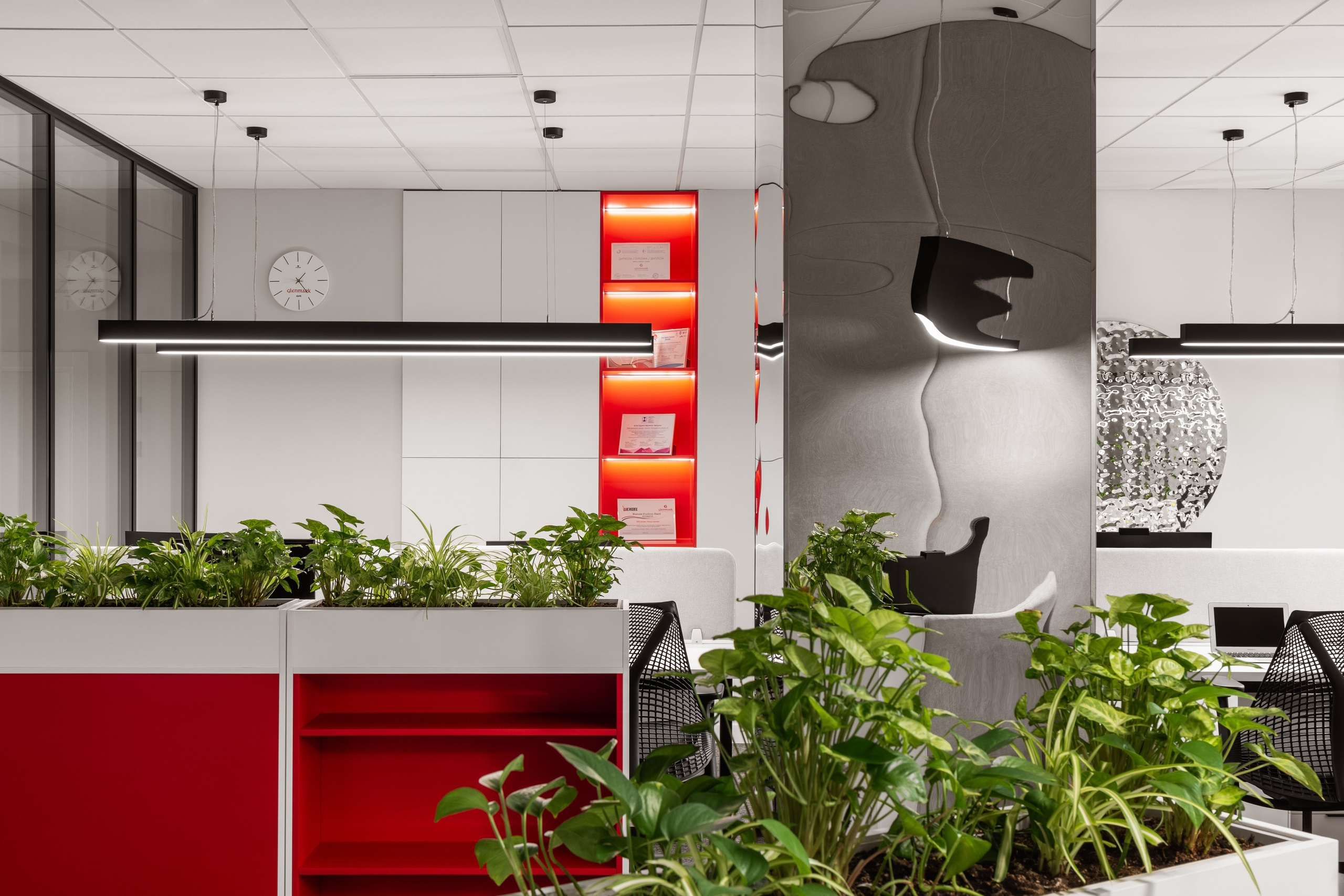 Анна Ракова — офис «Glenmark». Roman Yakunin — interior photographer in Almaty, Kazakhstan