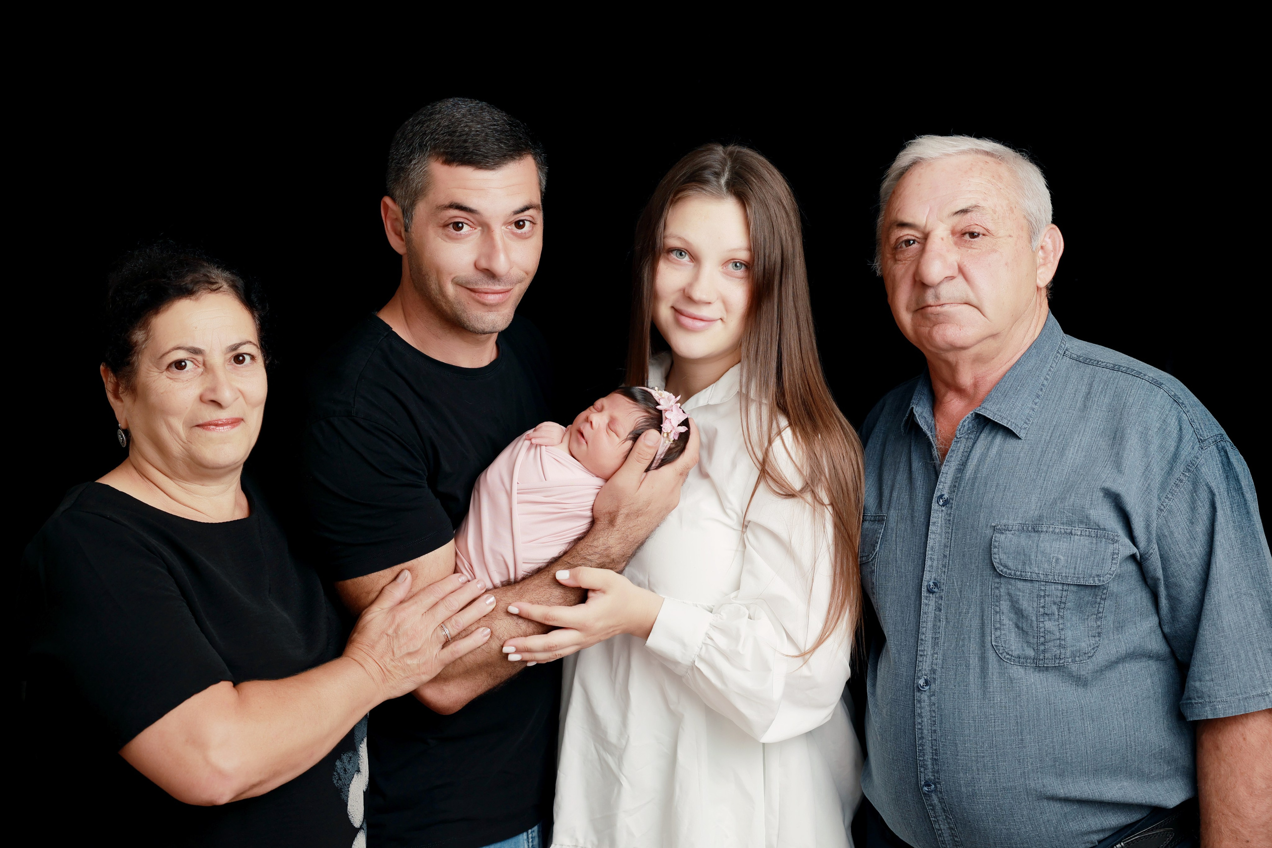 Анечка и ее семья. Фотограф новорожденных в Сочи