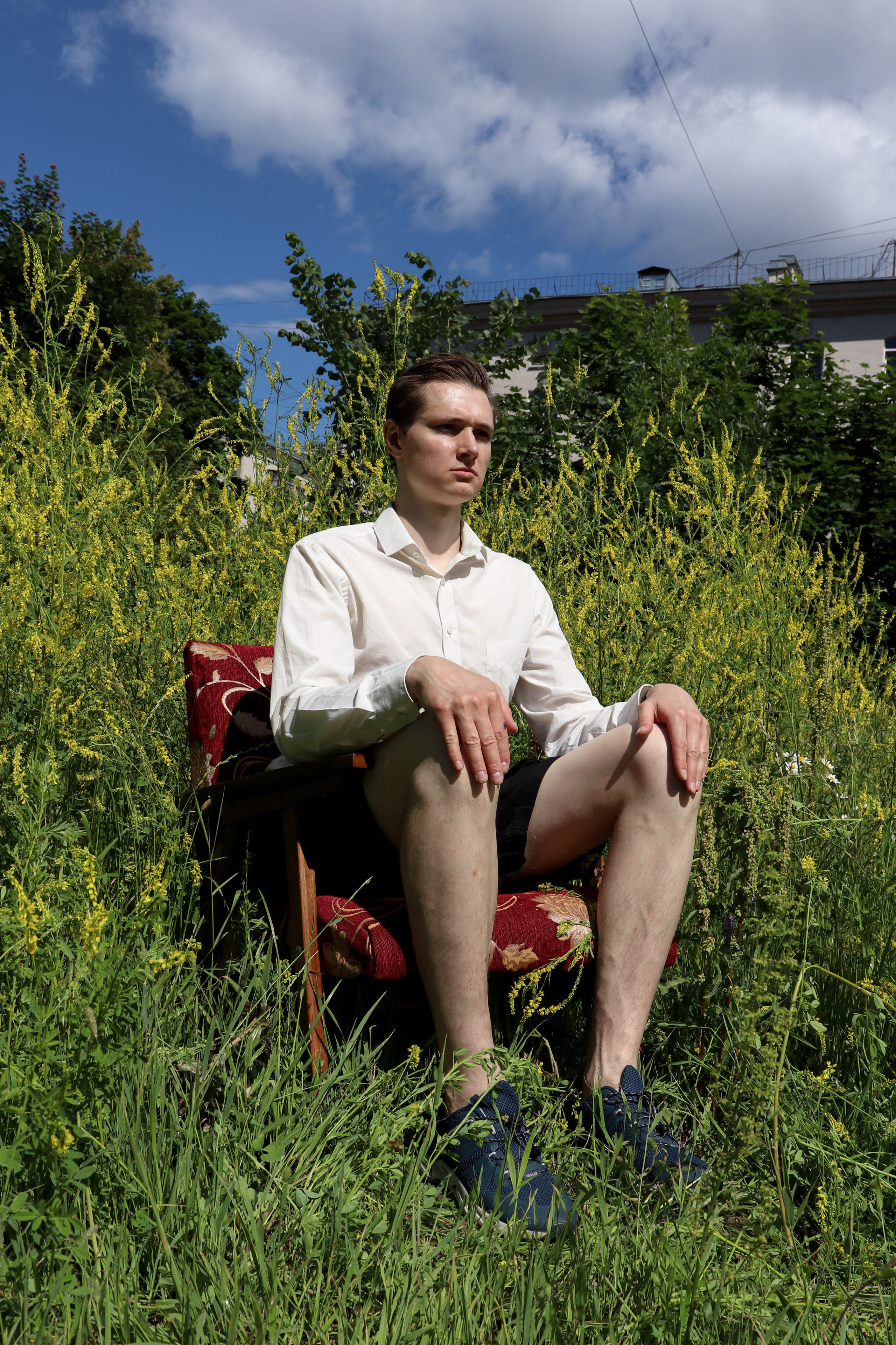 Модная съёмка во дворе. Ивентный фотограф в Санкт-Петербурге Олег Комков