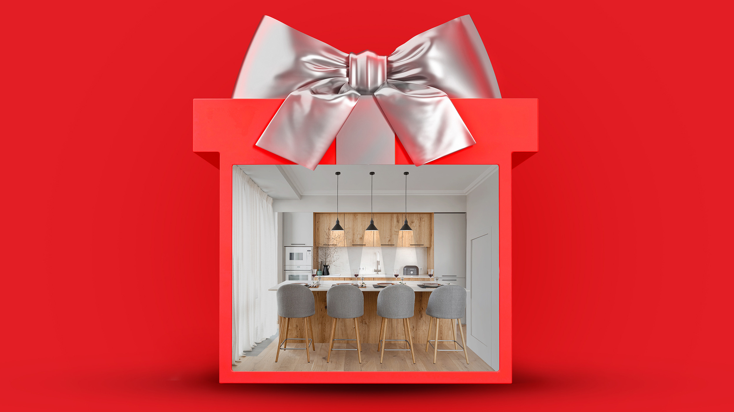 Постпродакшн и ретушь в Москве | Full CG шот для студии кухонь Мария