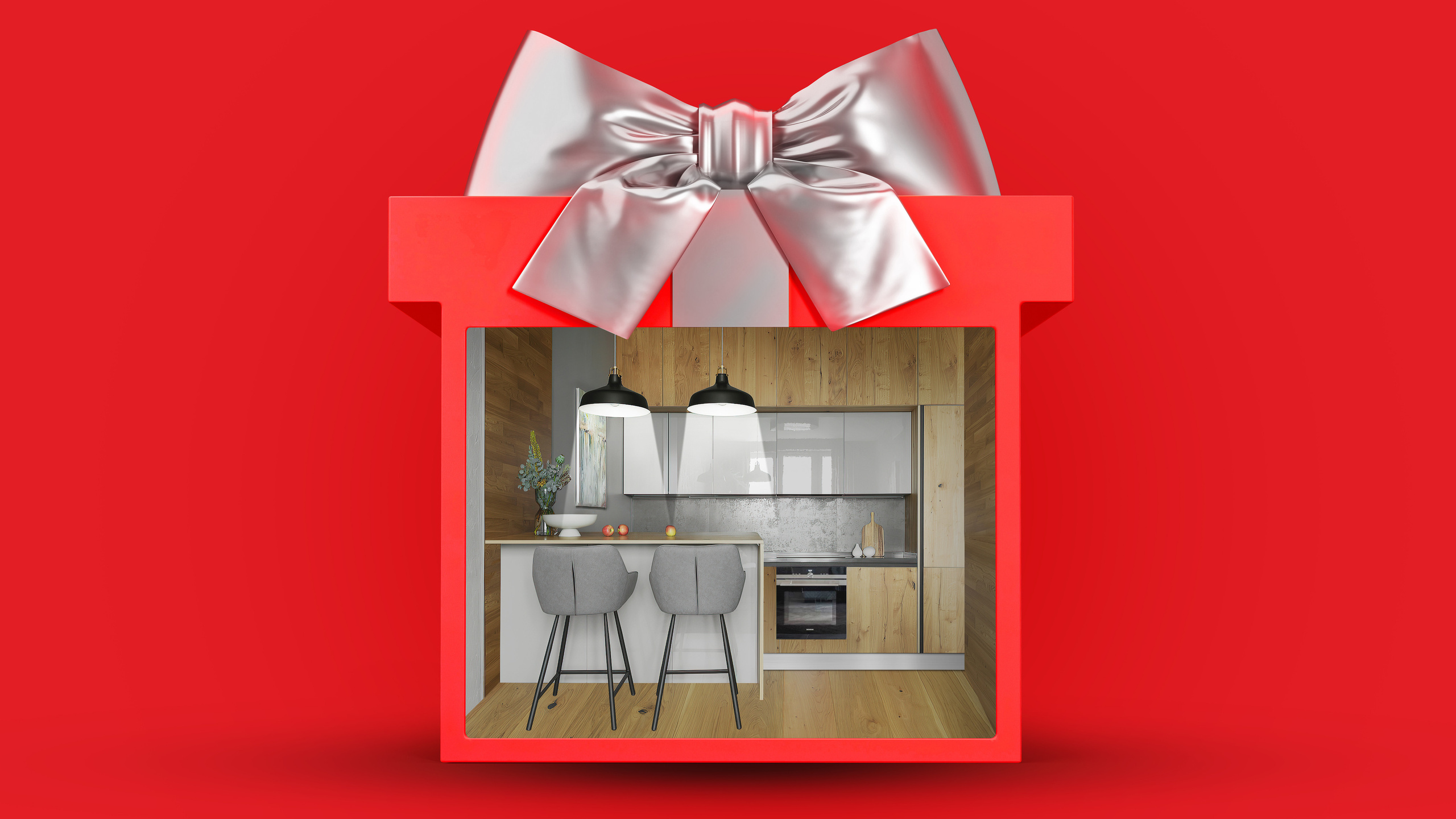 Постпродакшн и ретушь в Москве | Full CG шот для студии кухонь Мария