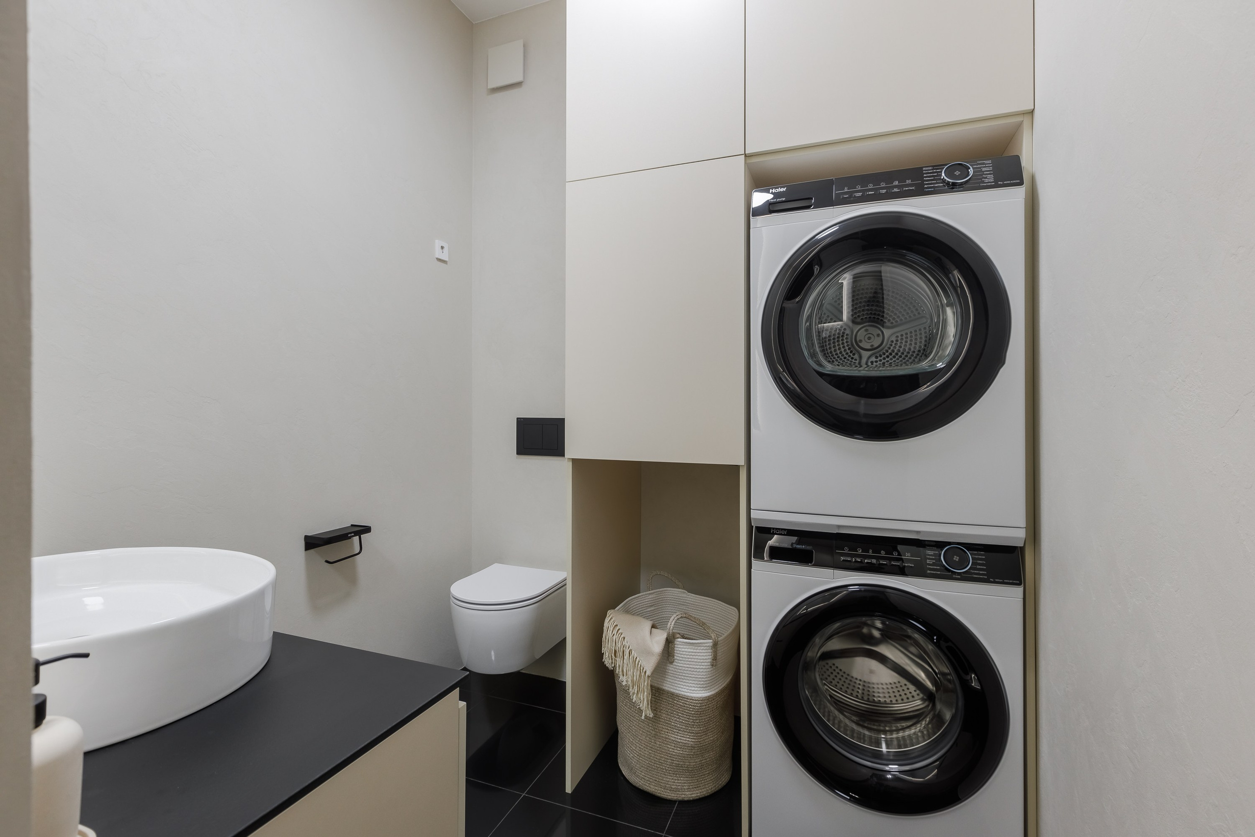 Бежевая квартира в Аэробусе. Интерьерный фотограф в Москве Роман Потапов