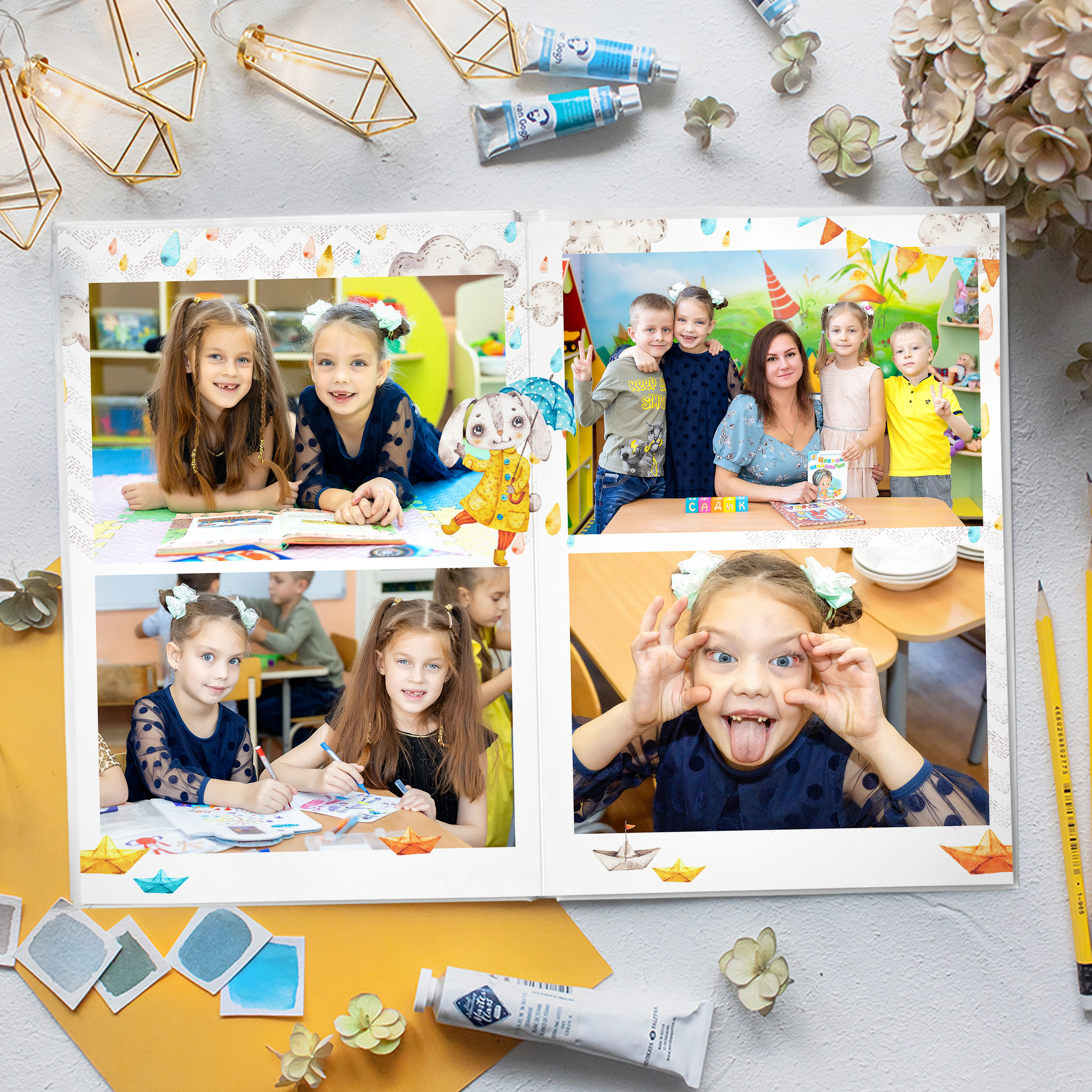 Акварельный Дизайн «Ушастики». Стильный выпускной альбом Владивосток фотограф Вероника Мигачева