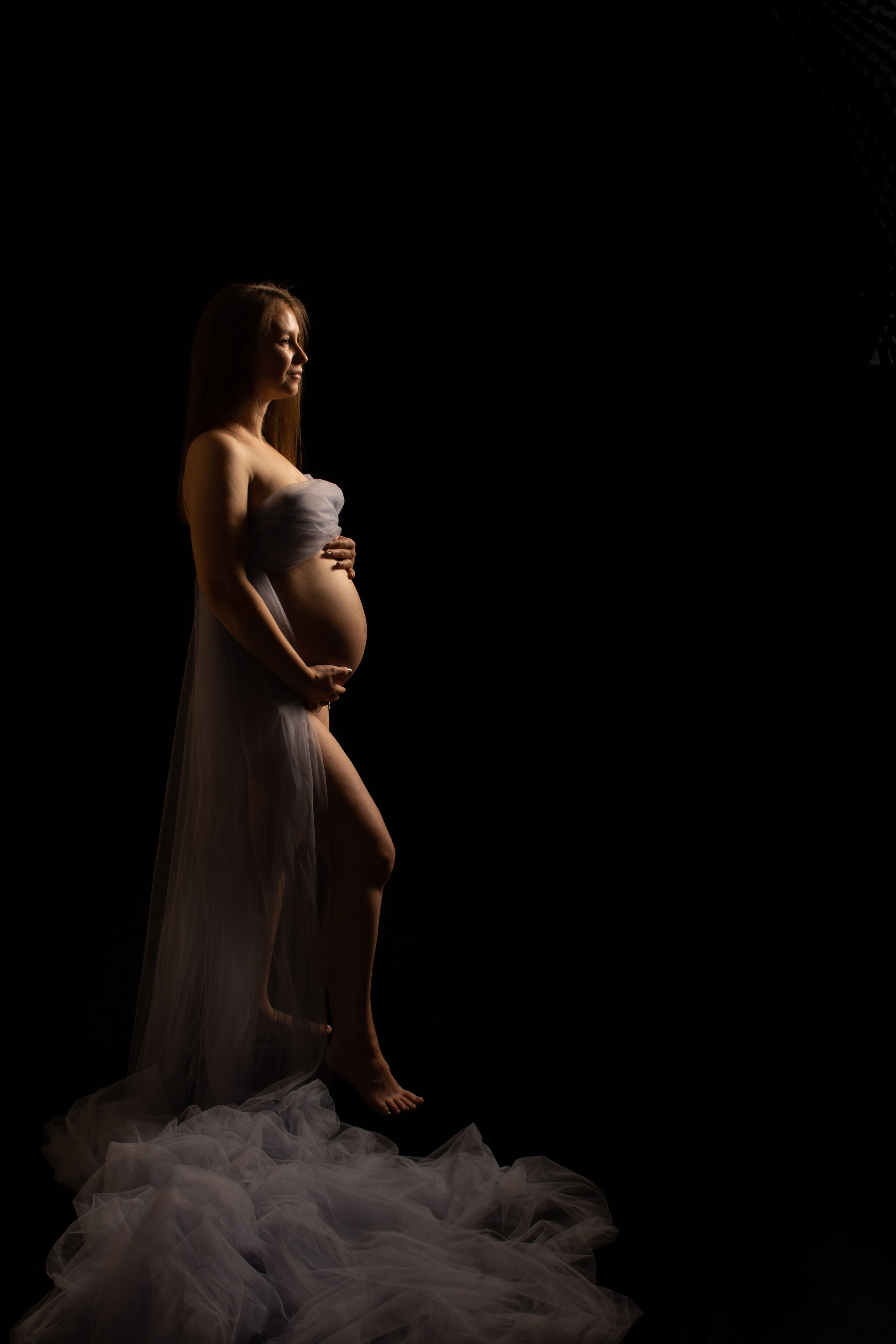 В темном ключе. Фотосессия беременности — Крылова Натали — Москва