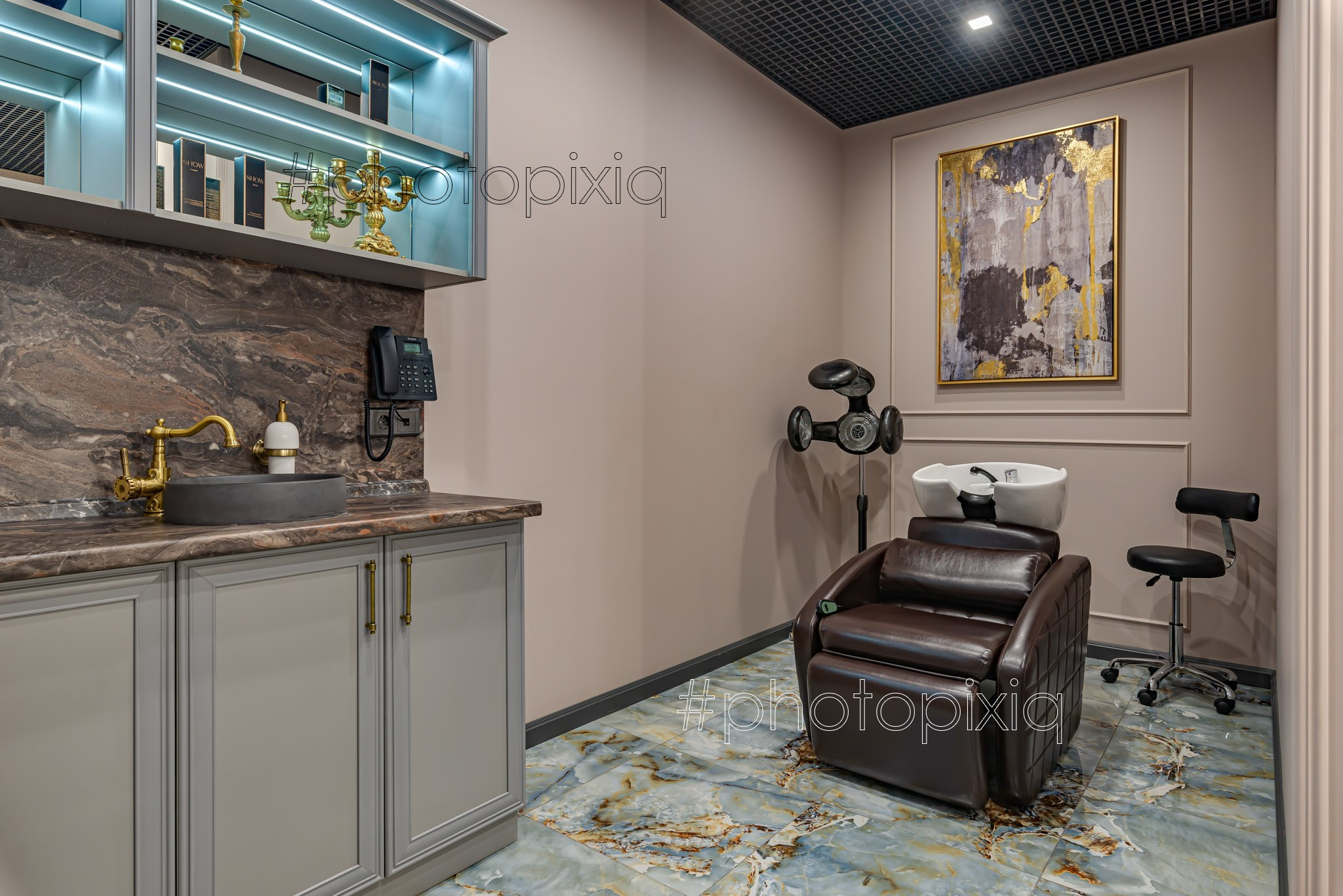 Интерьерная съёмка салона красоты DAVIANI для сайта и рекламы. Интерьерная съёмка и виртуальные туры — Интерьерный фотограф Кузнецов Сергей (photopixiq)