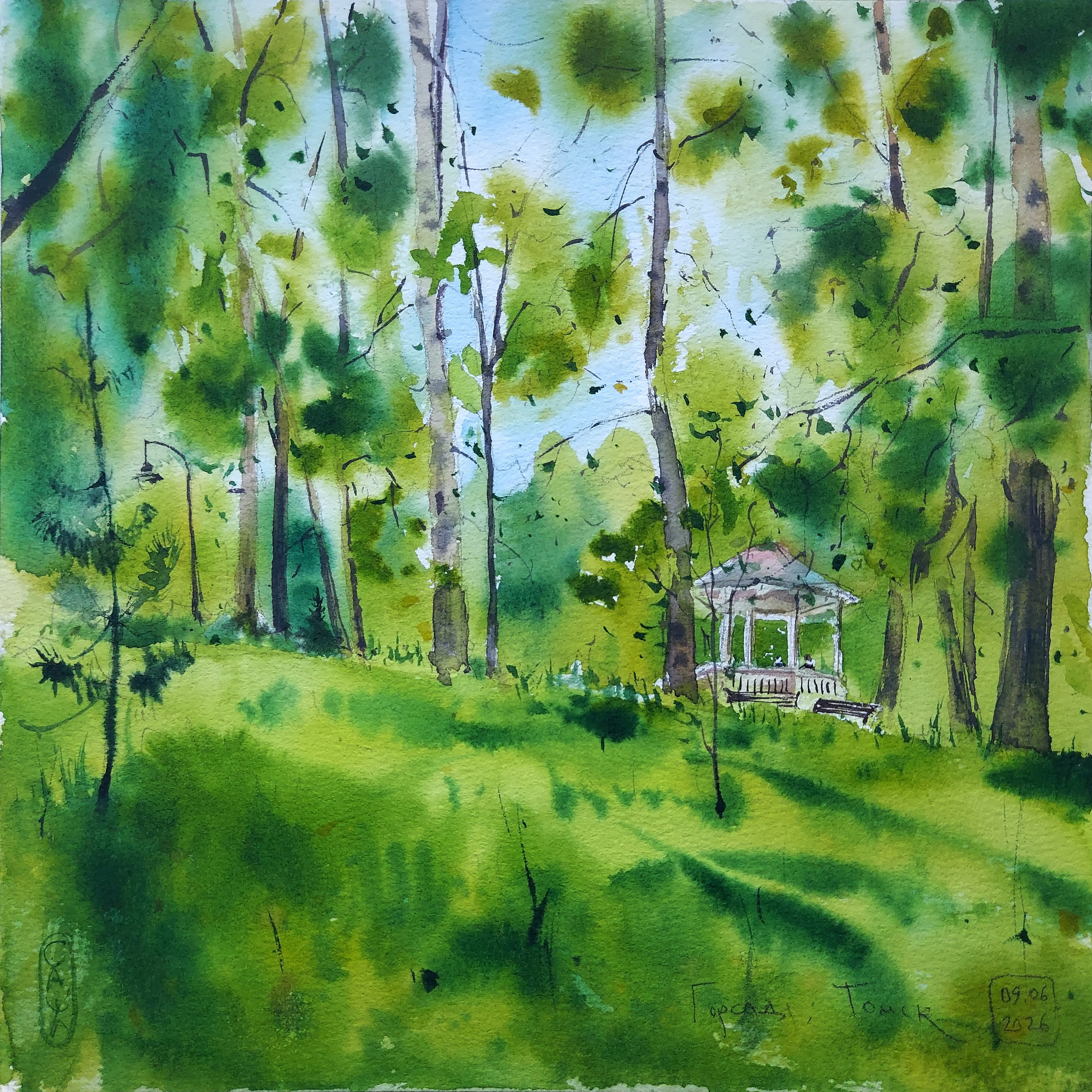 Буфф-сад | Томск | Июнь 2026 | 26 x 26 см