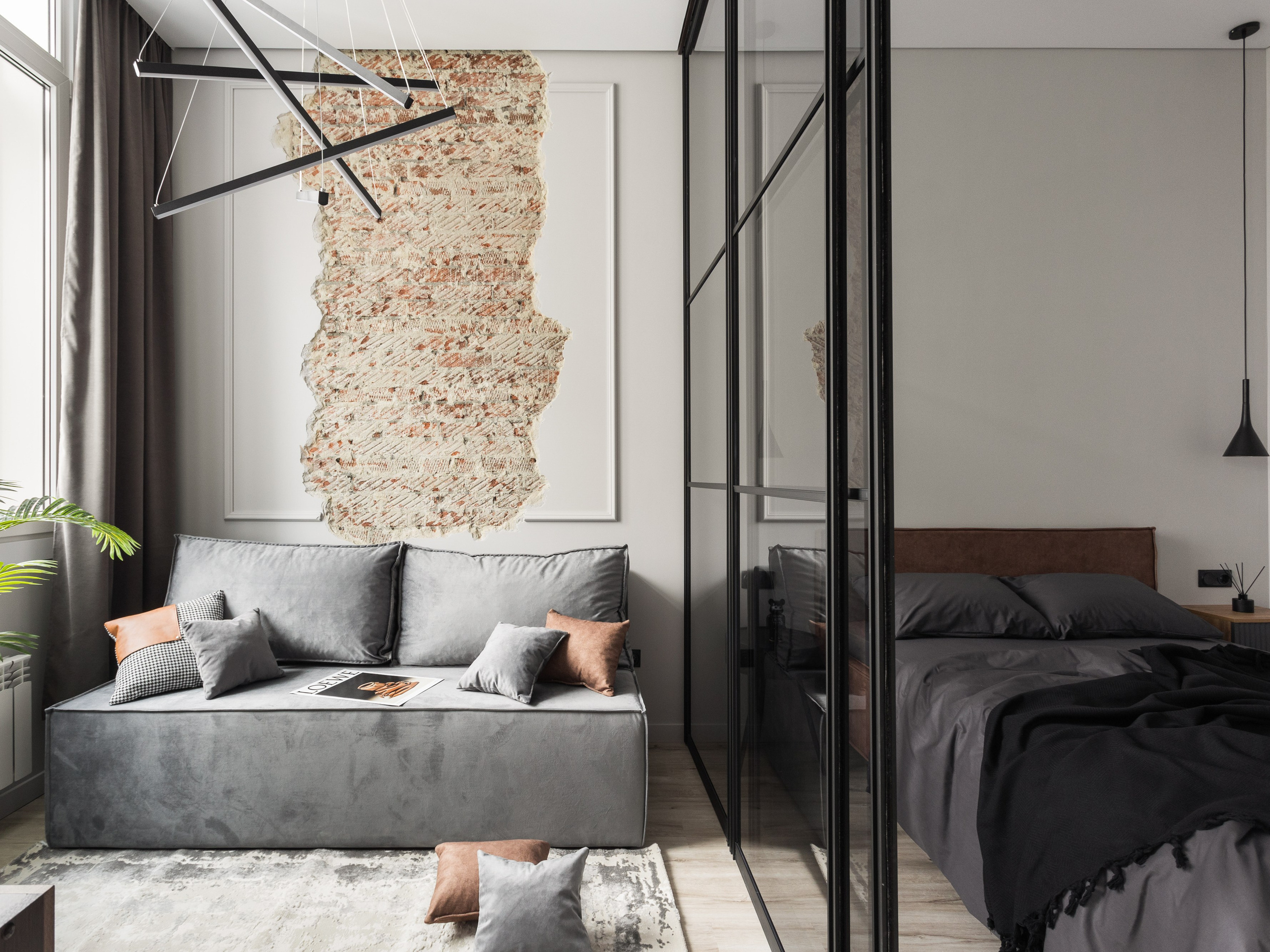 2к студия в ЖК Чернышевский. Интерьерный фотограф в Новосибирске