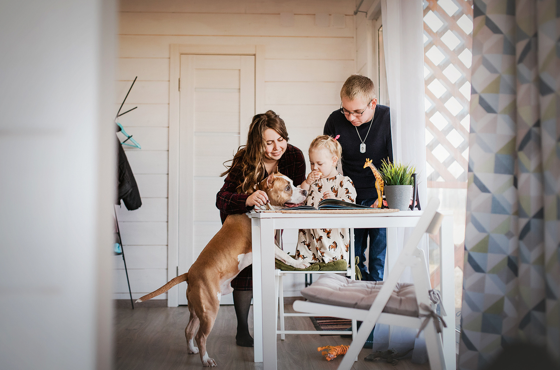 Семейная съёмка в загородном домике. Фотограф-анималист • love-story • Санкт-Петербург