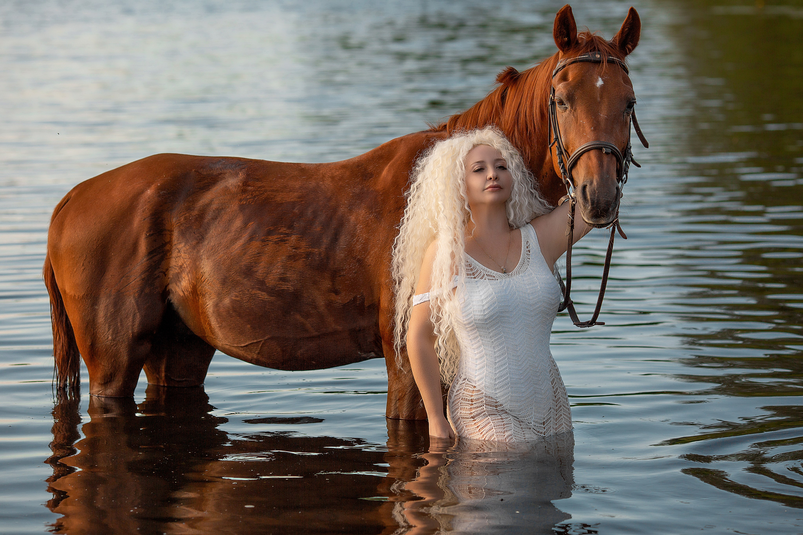 Олена и Алтан. Фотосессия с лошадьми в Нижнем Новгороде